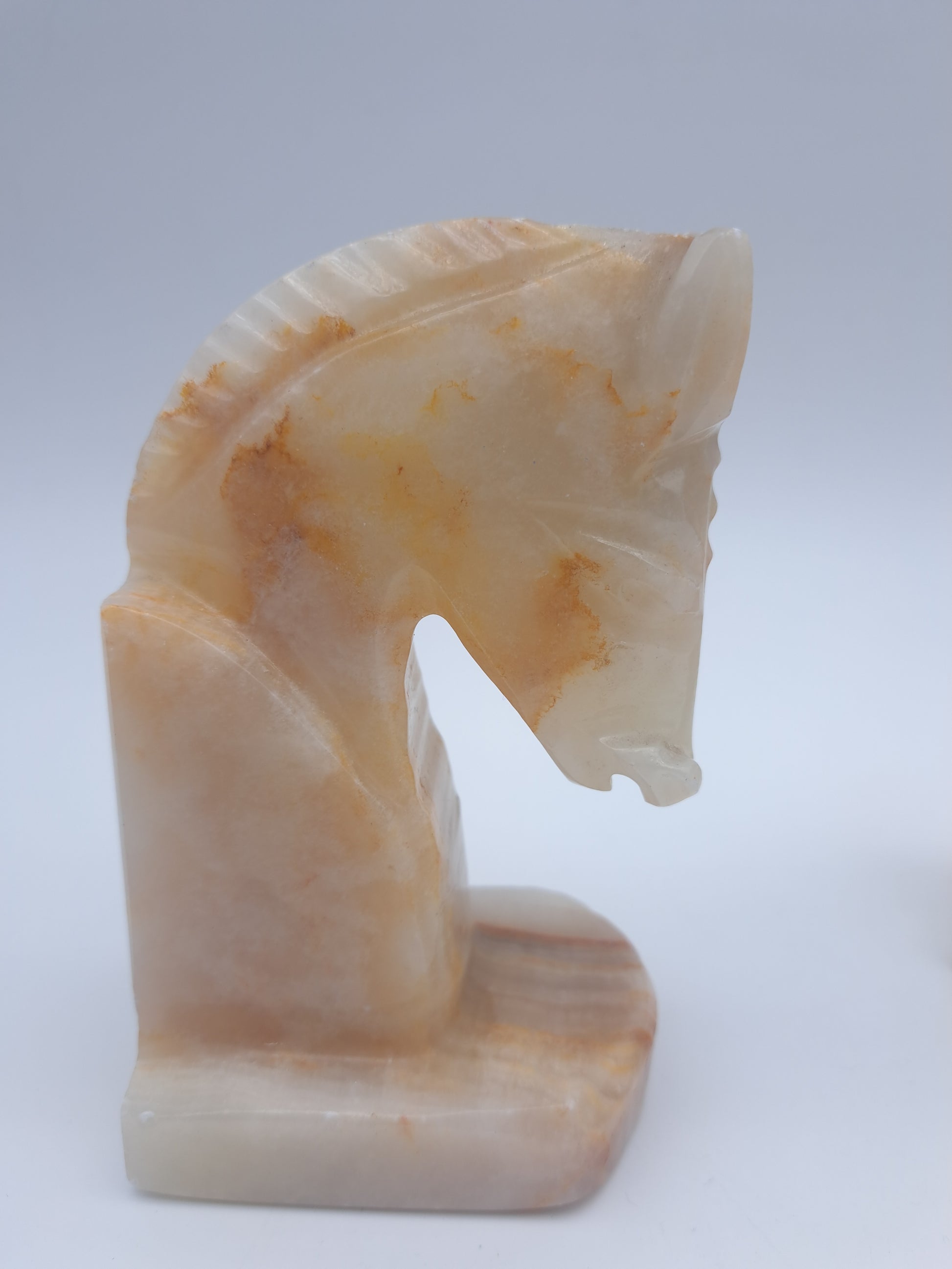 Onyx Horse Heads Bookends, Mexico