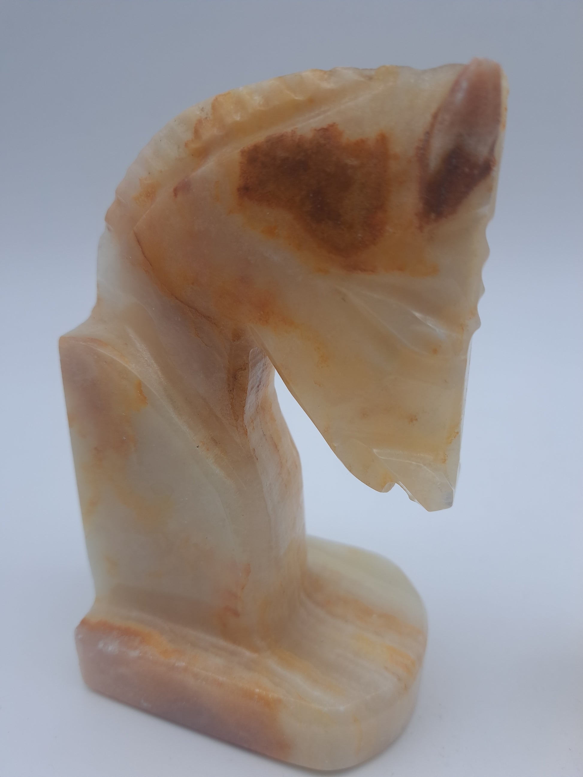 Onyx Horse Heads Bookends, Mexico