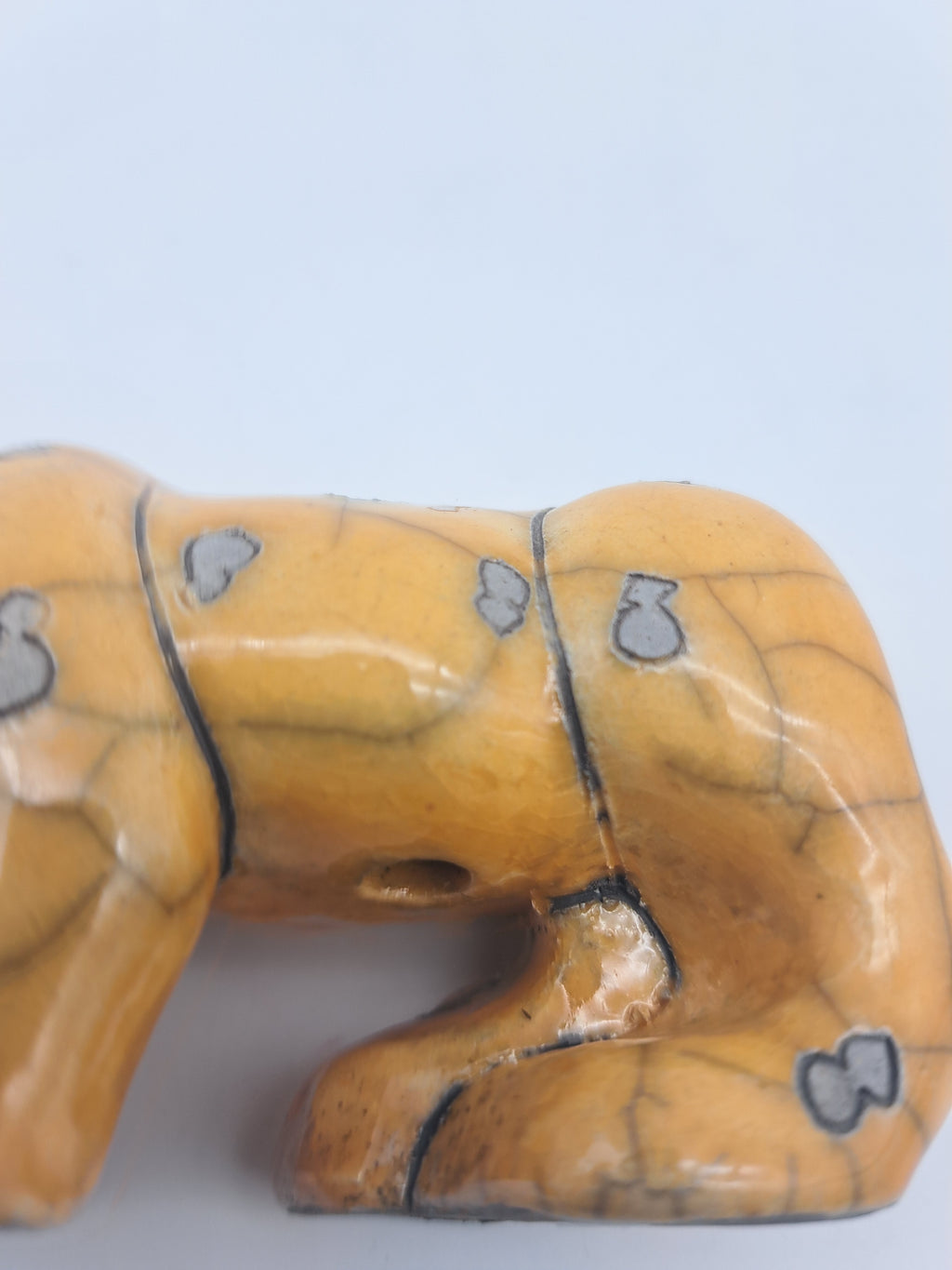 Vintage Fenix Raku Ceramic Cheetah Figurine – Signed South African Studio Pottery Leopard Cub