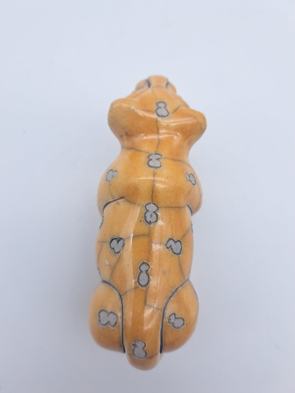 Vintage Fenix Raku Ceramic Cheetah Figurine – Signed South African Studio Pottery Leopard Cub
