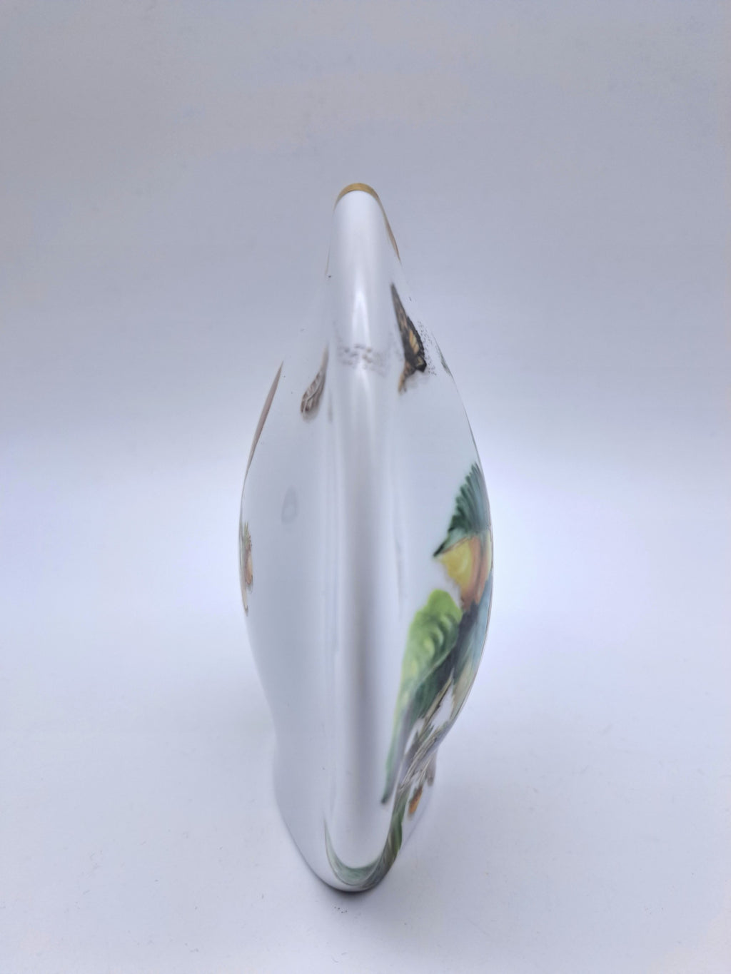 Rare Tettau Bavaria Hand-Painted Mouse and  Blackberry Vase by Jacqueline Rumball (1993)