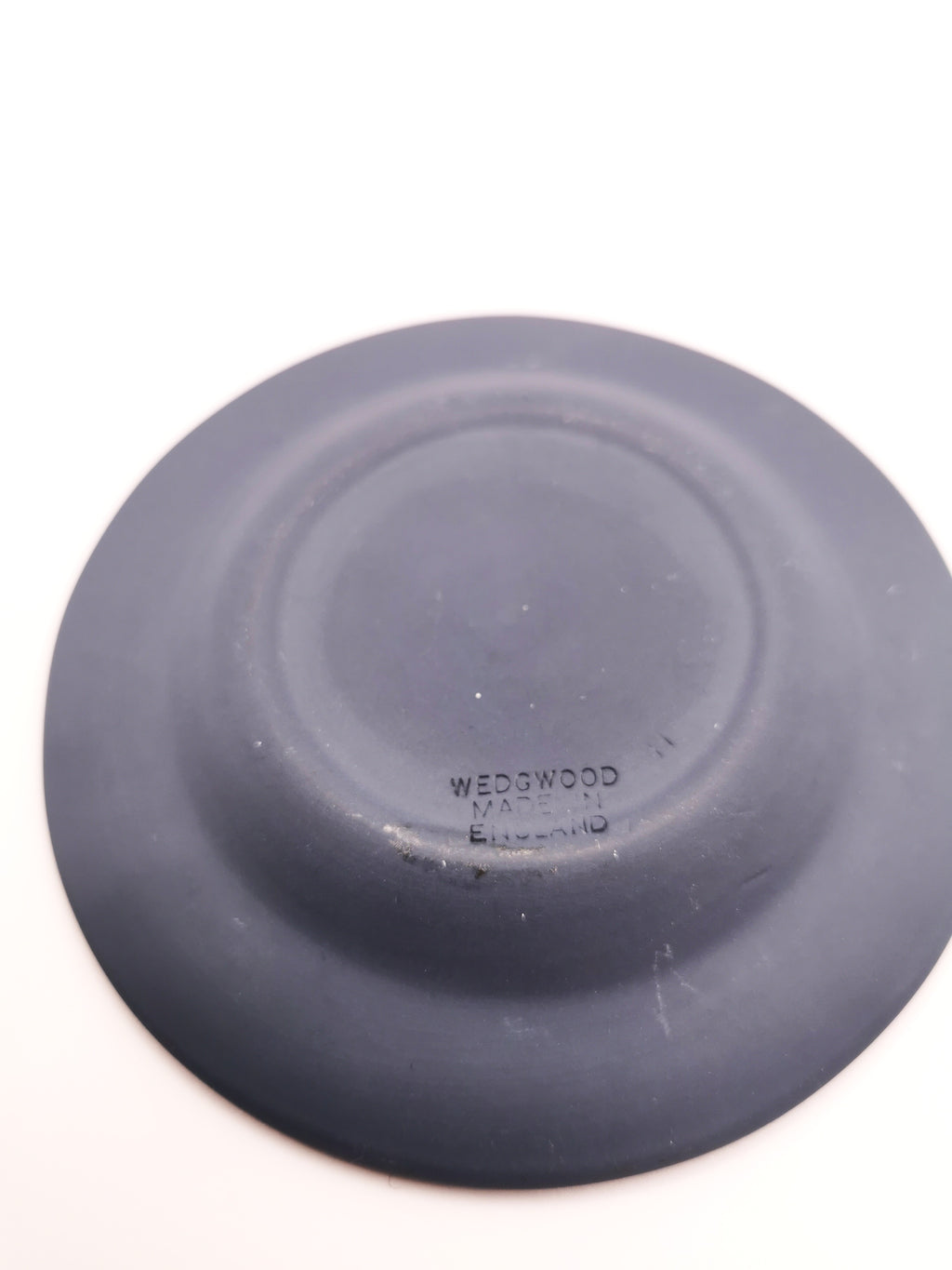 Vintage Wedgwood Portland Blue Jasperware Aurora Chariot Ashtray Pin Dish
