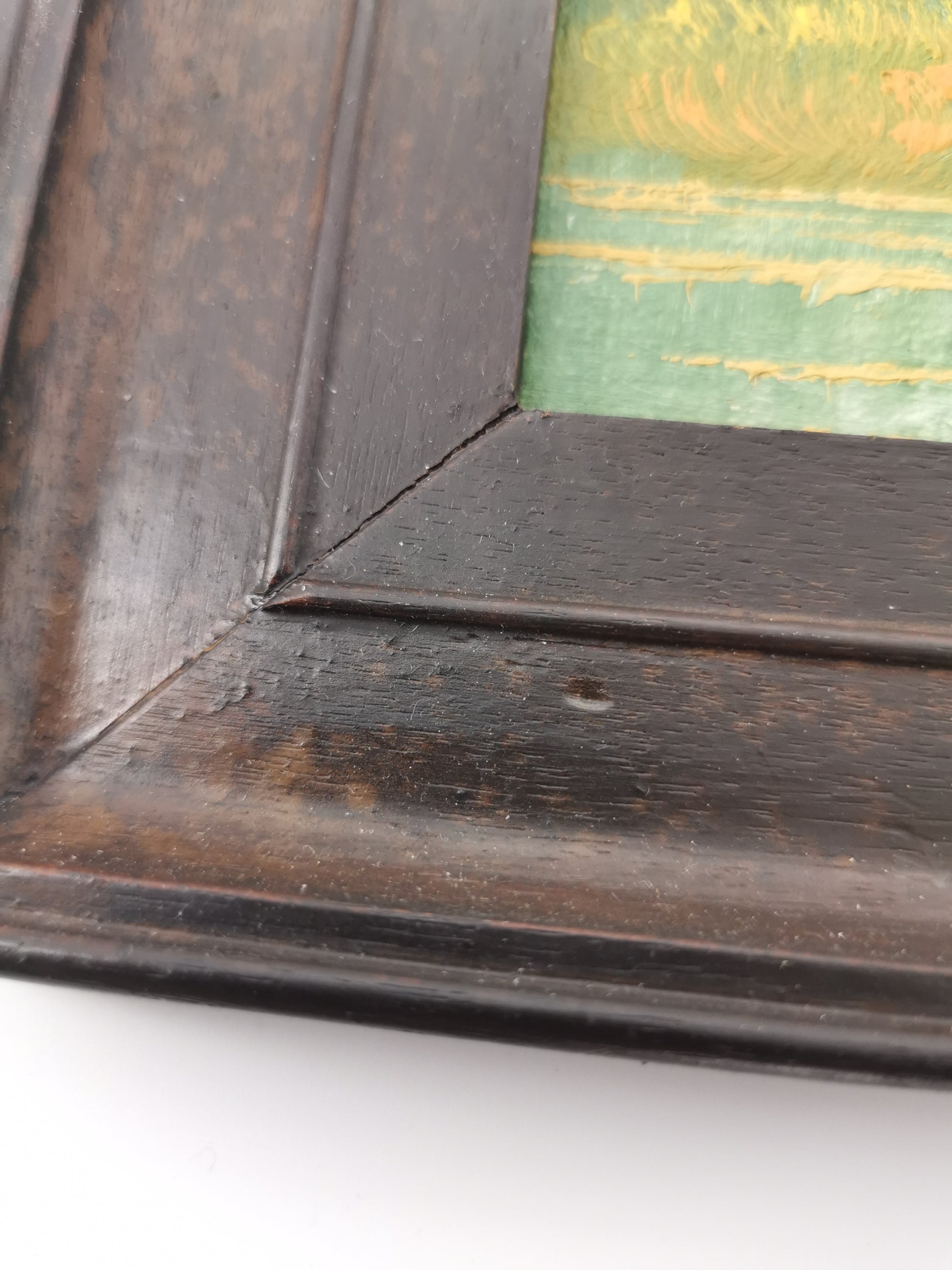 Original Vintage Oil Painting Mountain Landscape