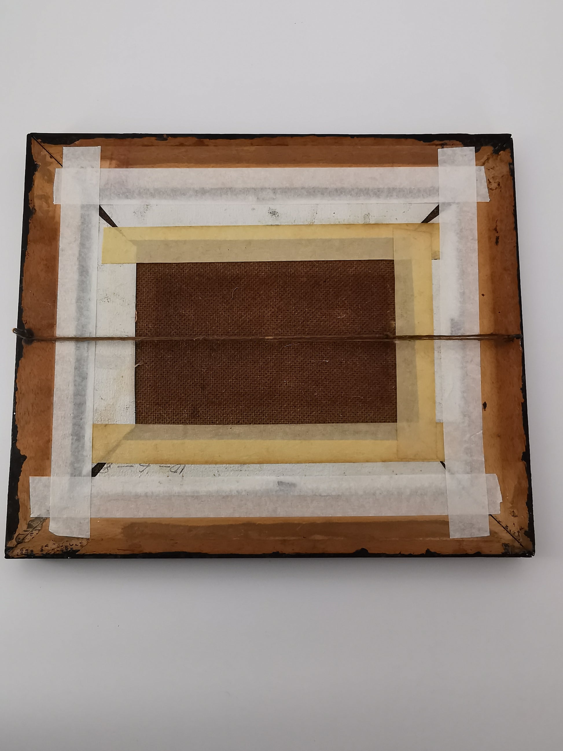 Original Vintage Oil Painting Mountain Landscape