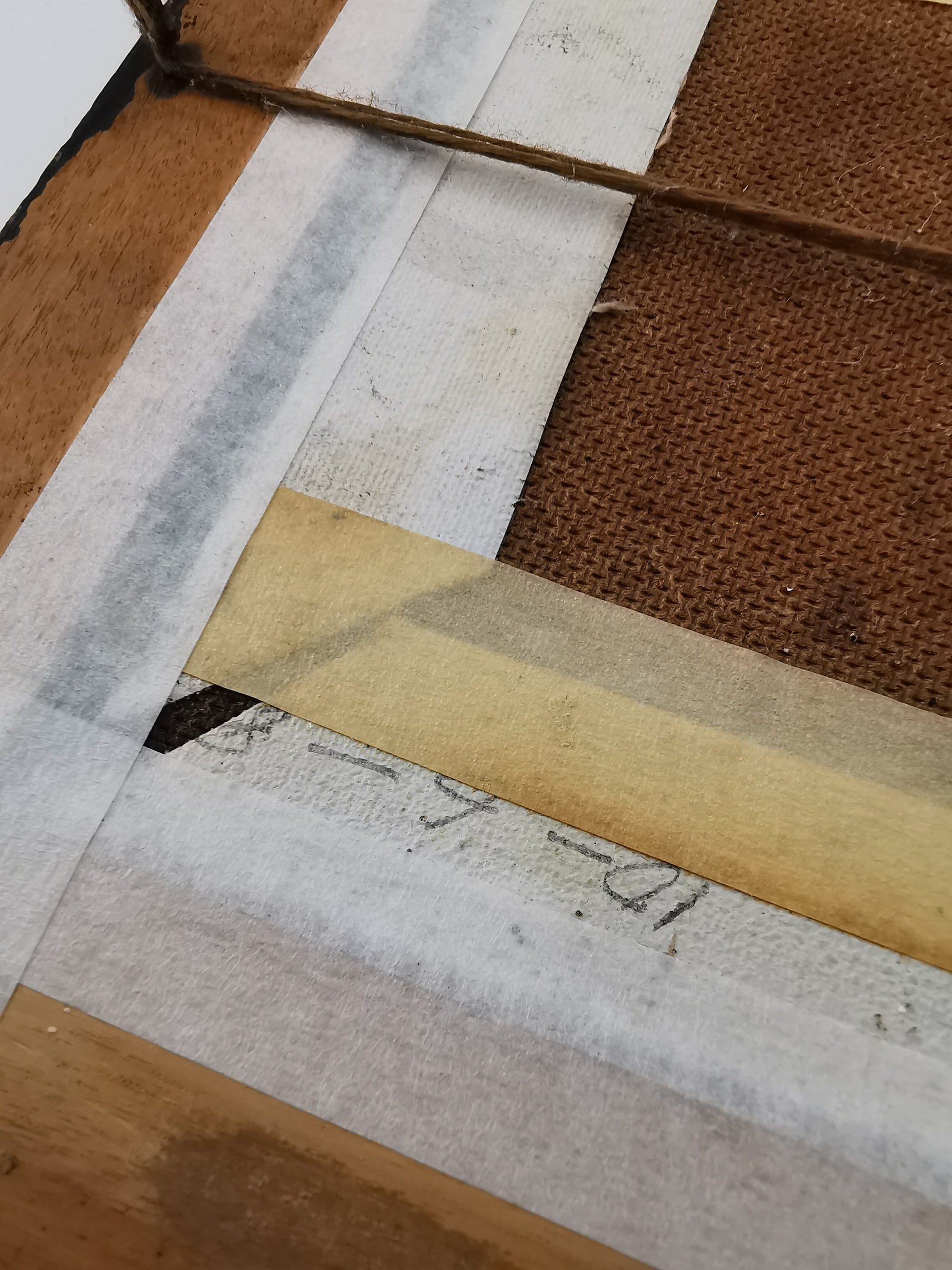 Original Vintage Oil Painting Mountain Landscape