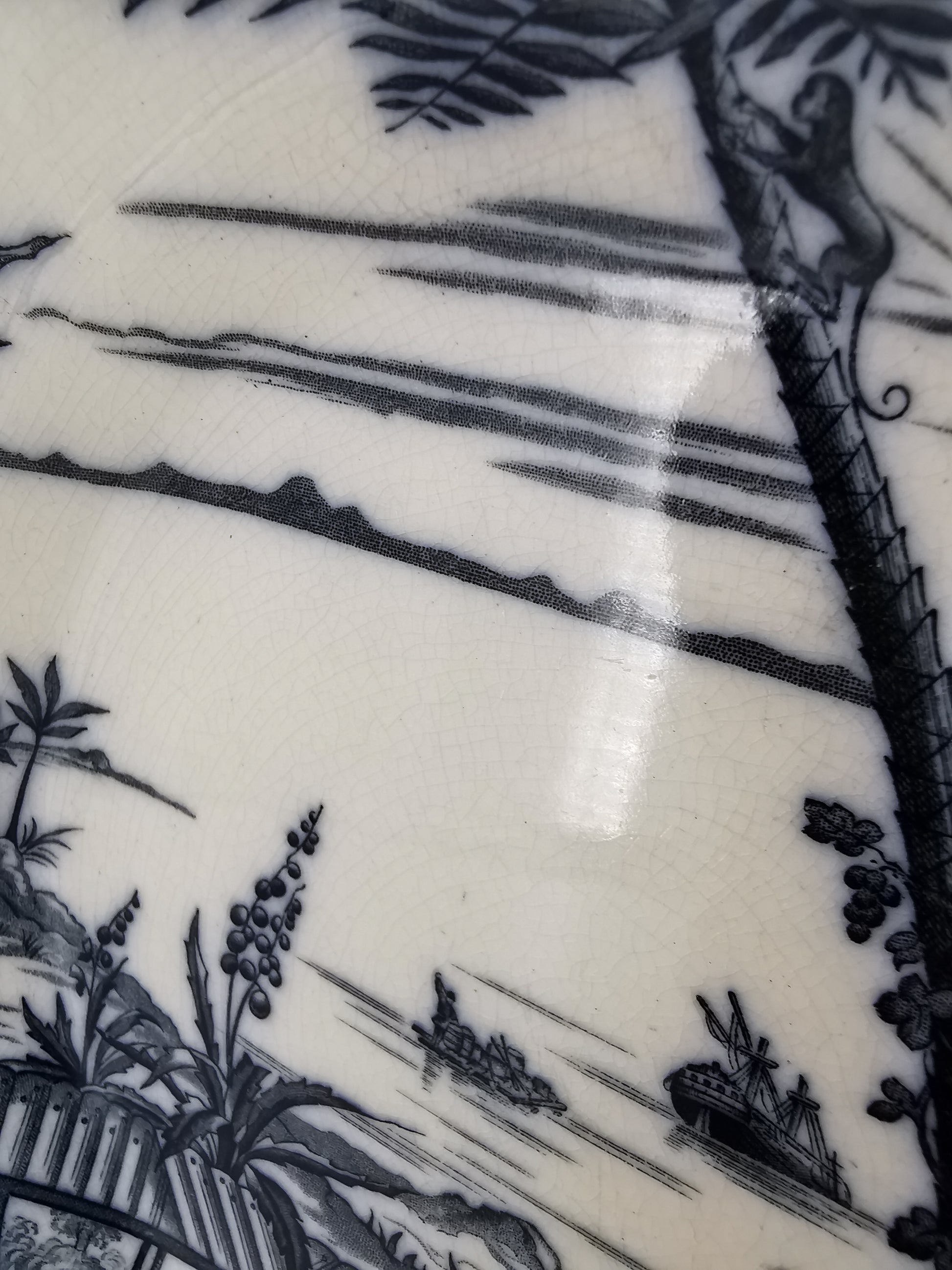 Antique J.G. Late Mayers Crusoe plate