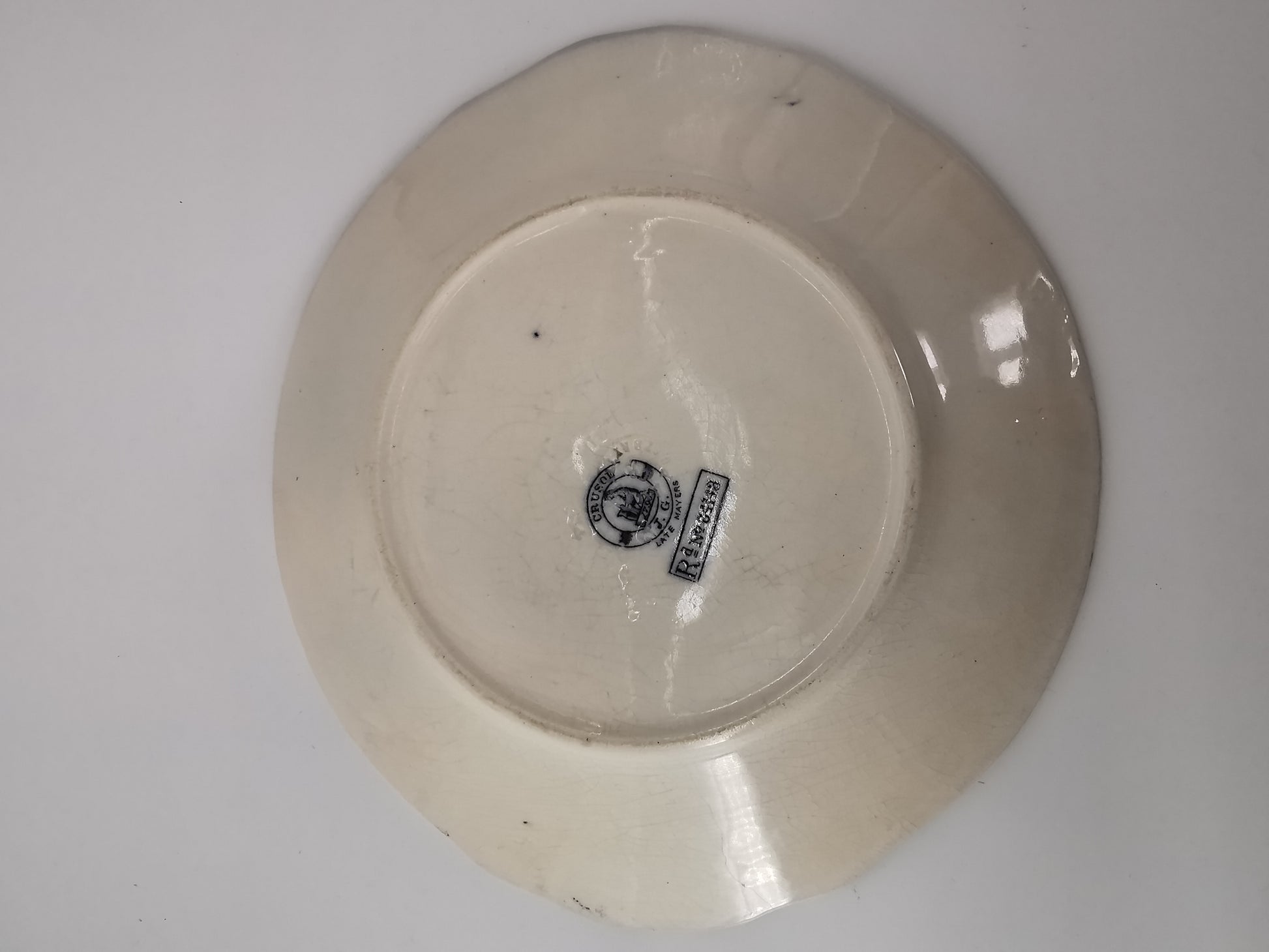 Antique J.G. Late Mayers Crusoe plate