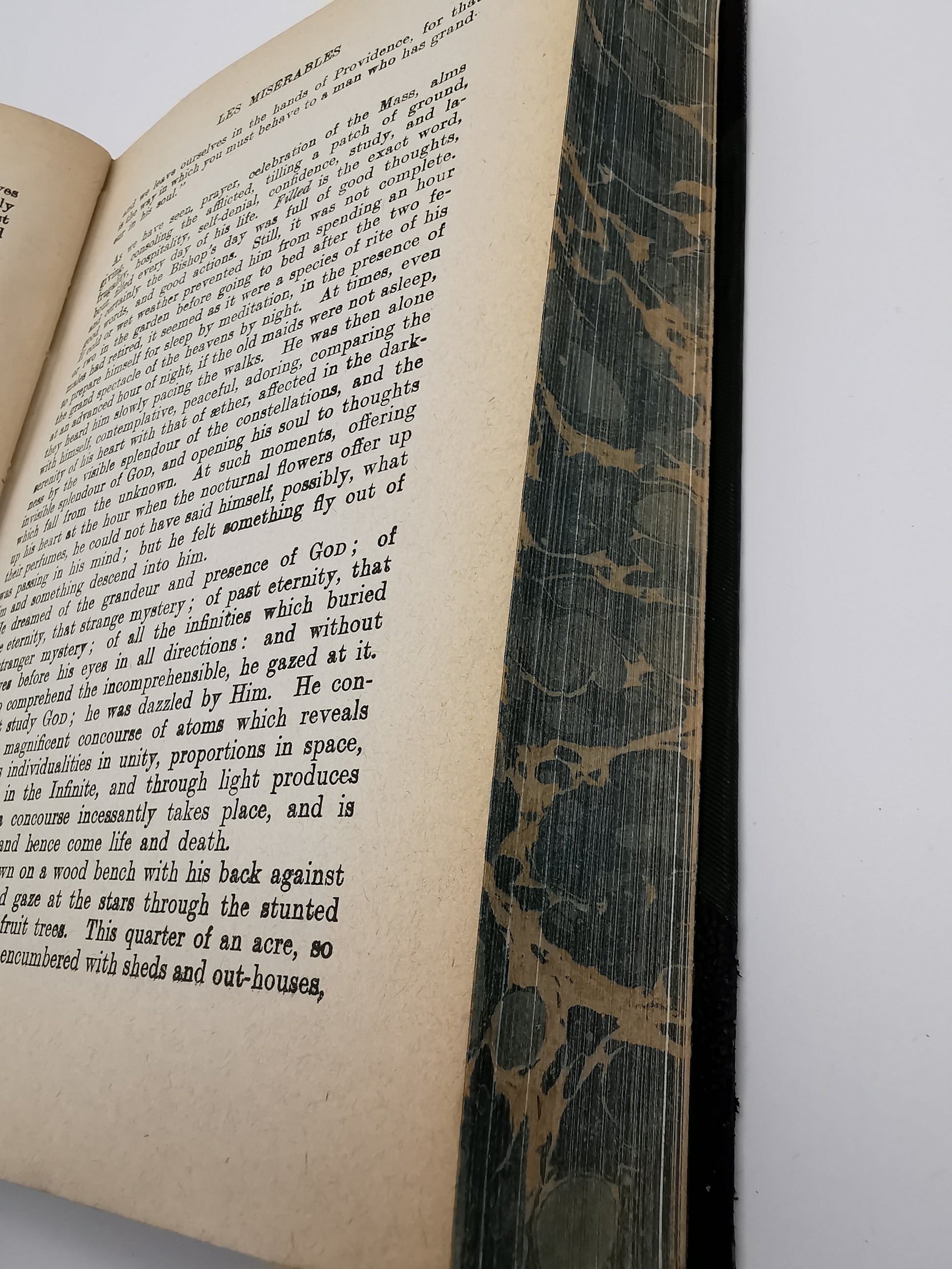 Antique Les Miserables by Victor Hugo, English language deluxe edition