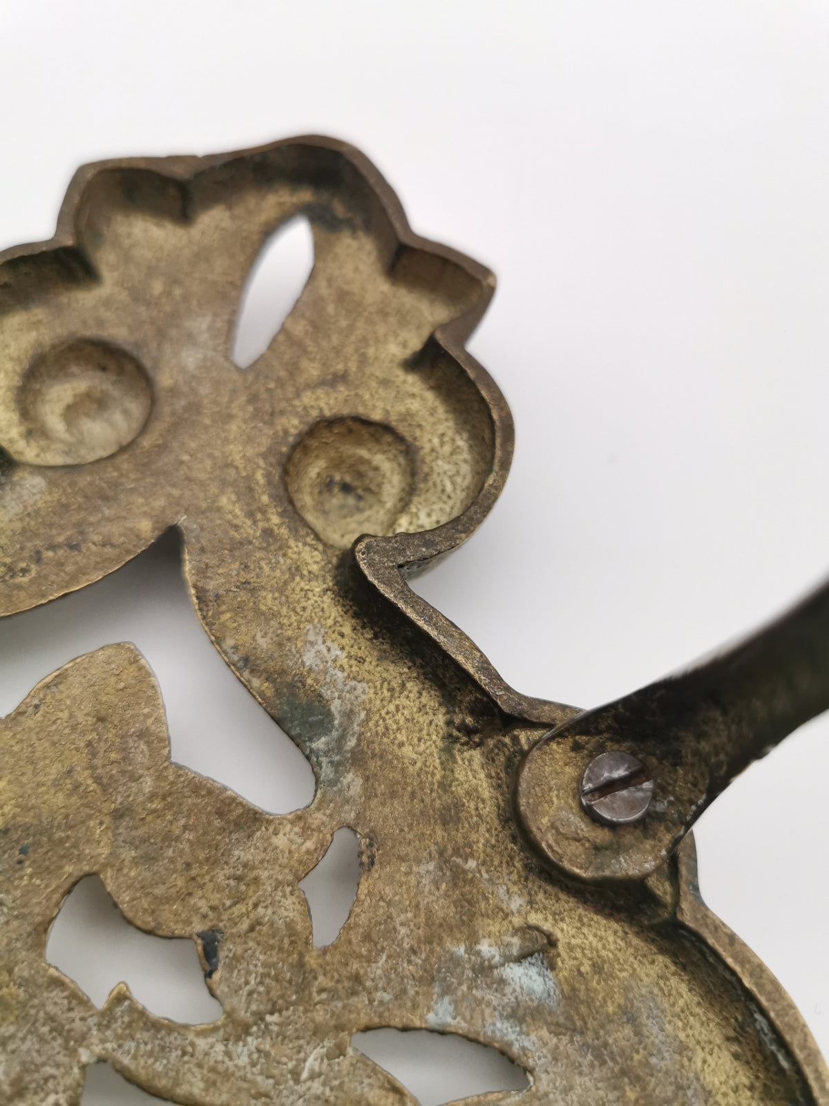 Antique/Vintage Ornate Brass Trivet - Footed Kettle & Plant Pot Stand