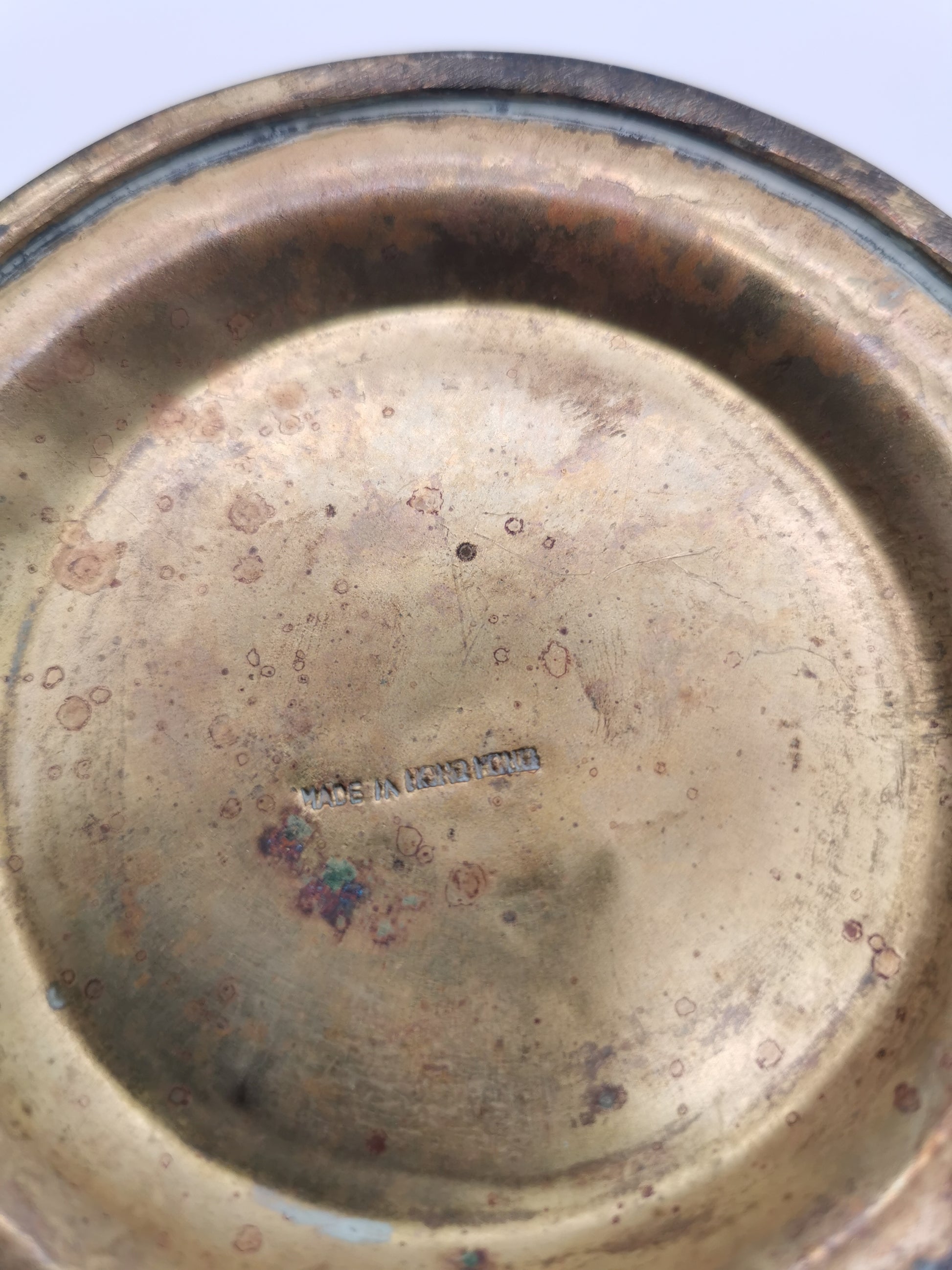 Vintage Brass Lion Heads/Foo Dogs Urn Vase