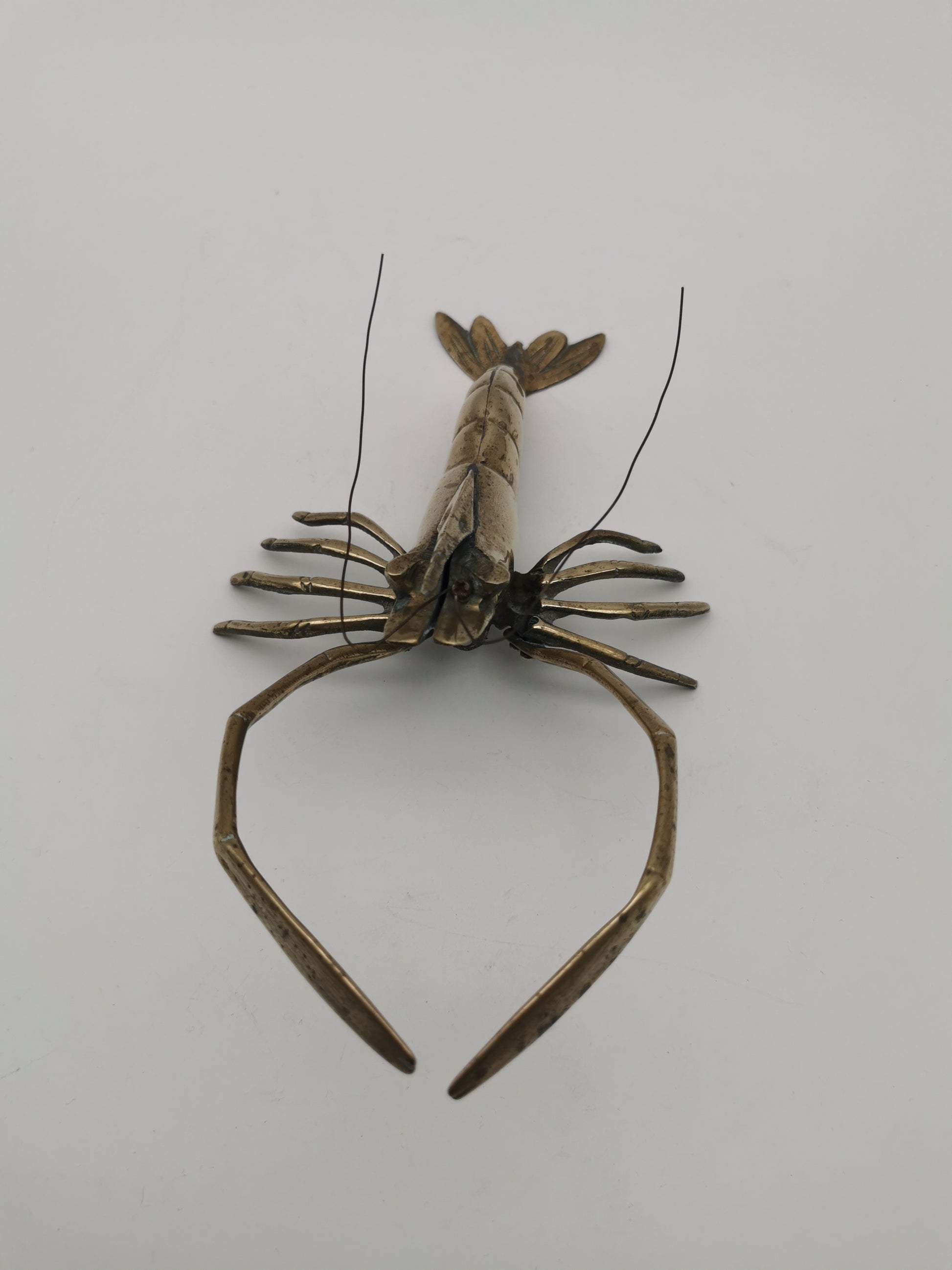 Vintage Brass Lobster Crawfish Sculpture – Mid-Century  Nautical Wall Art