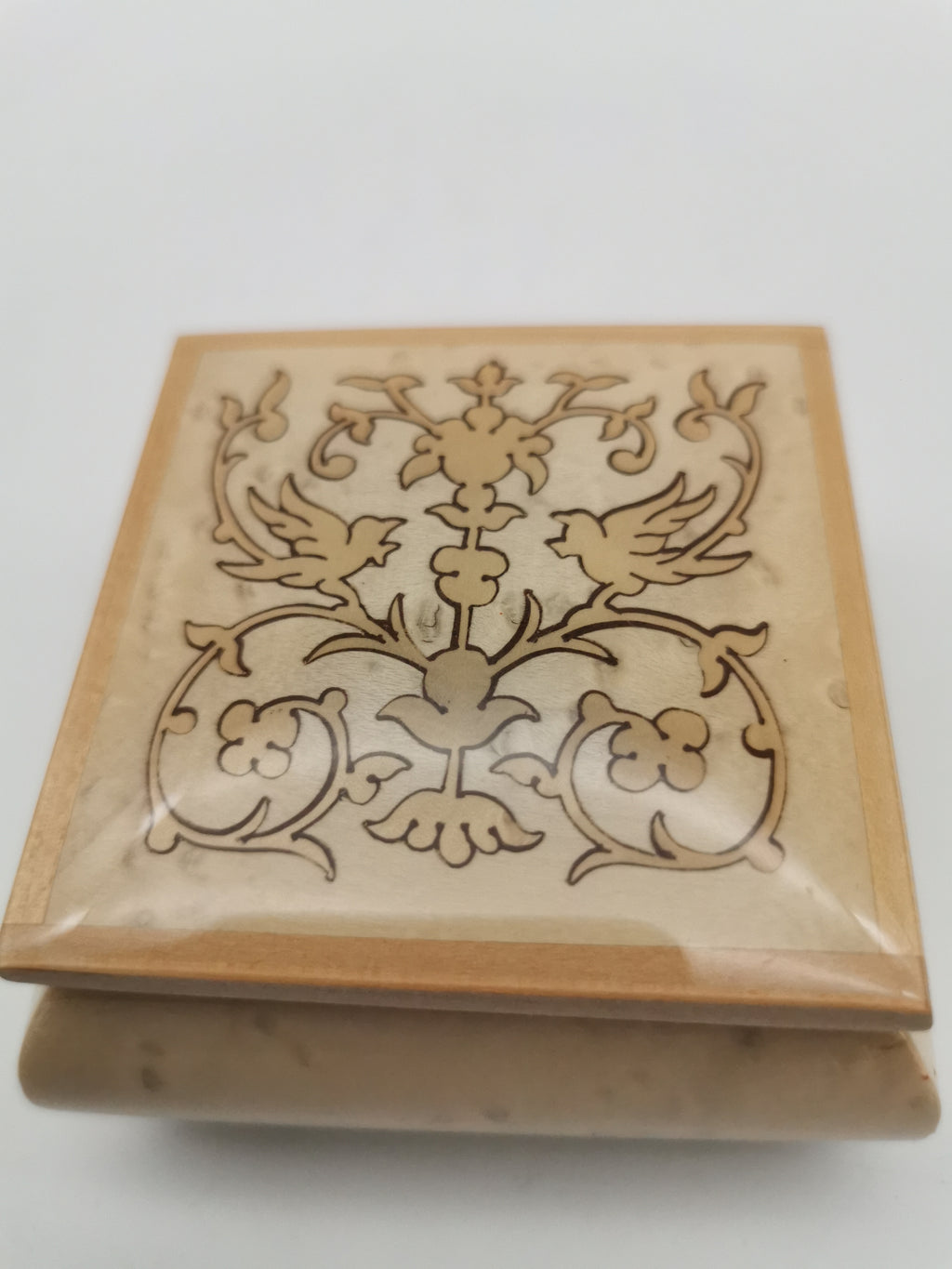 Vintage Italian Sorrento Inlaid Wood Trinket Ring Box