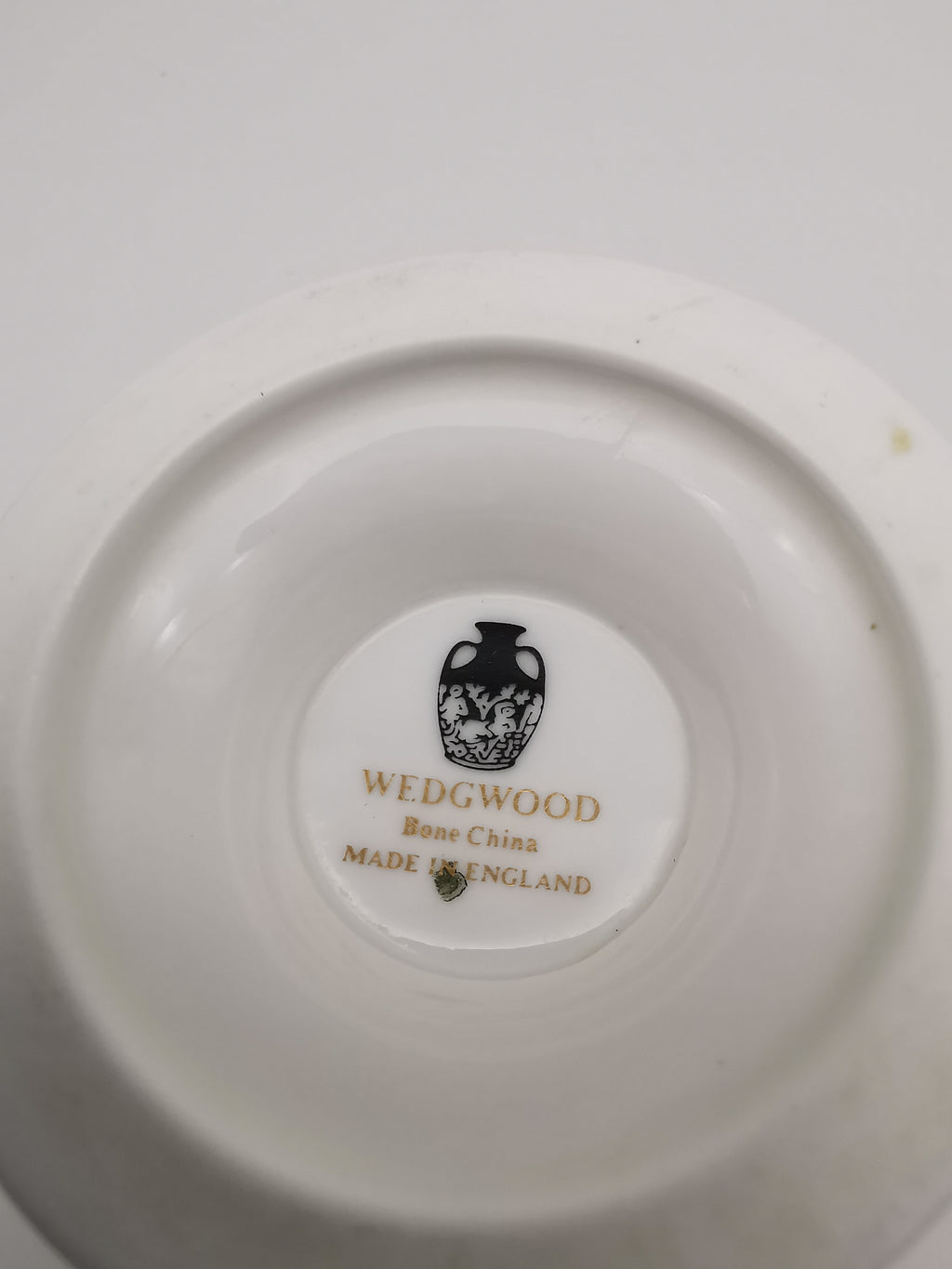 Vintage Wedgwood White and Platinum Fine Bone China Lidded Sugar Bowl