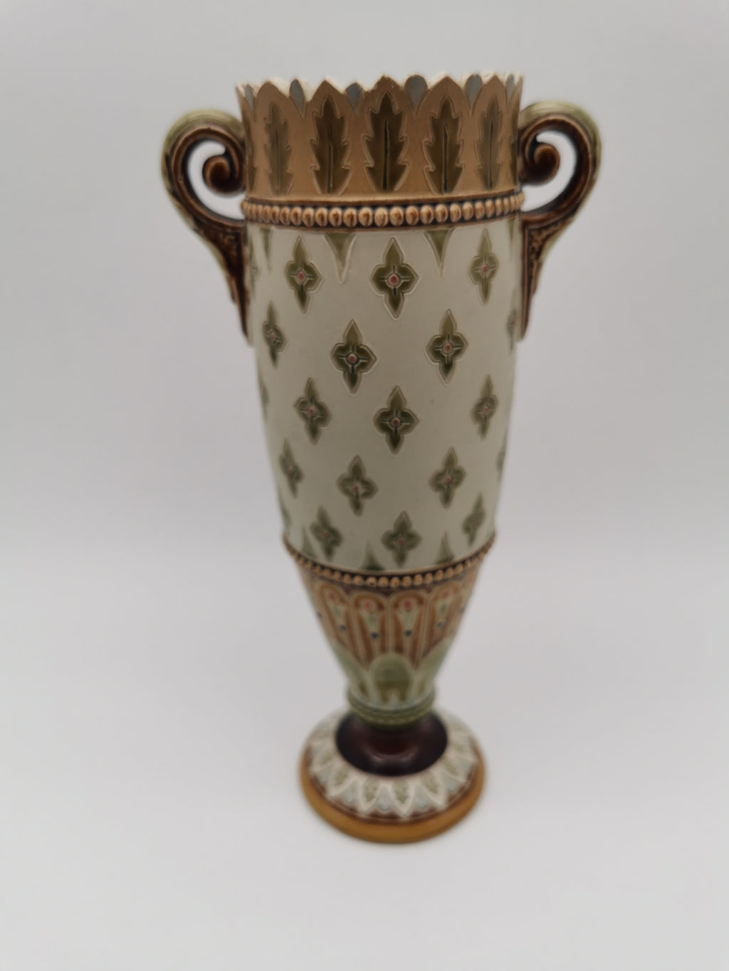 Antique Mettlach Villeroy & Boch Stoneware Vase - Model 1719