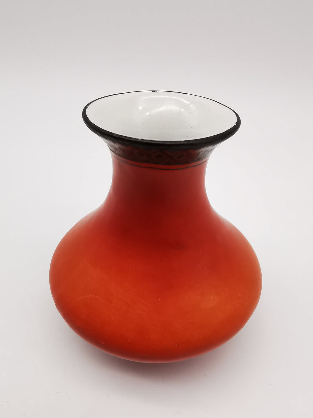 Vintage 1930s Burleigh Ware Art Deco Small Red Bud Vase - Burgess & Leigh