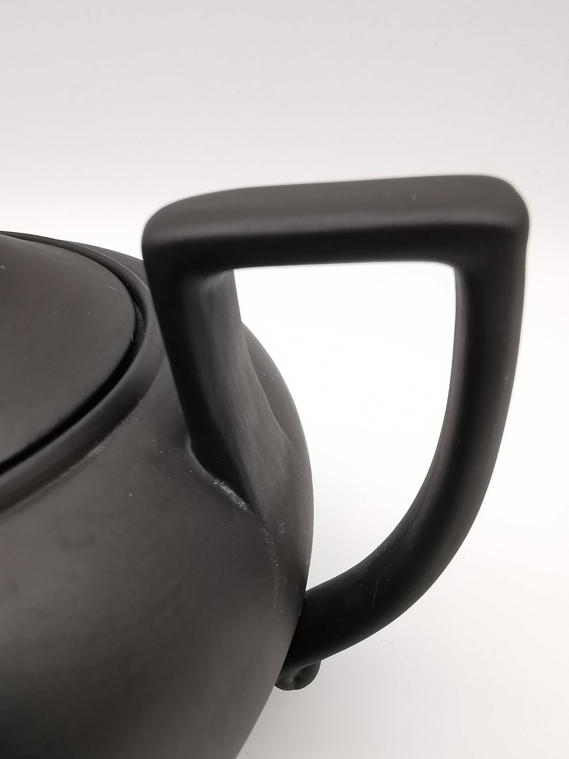 Vintage Wedgwood Black Basalt Teapot -  Matte Black Stoneware
