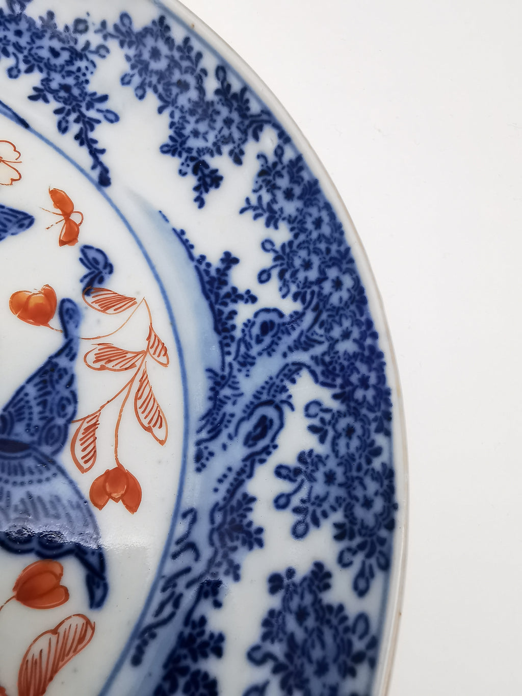 Antique 19th Century Chinese Imari Butterfly Export Plate