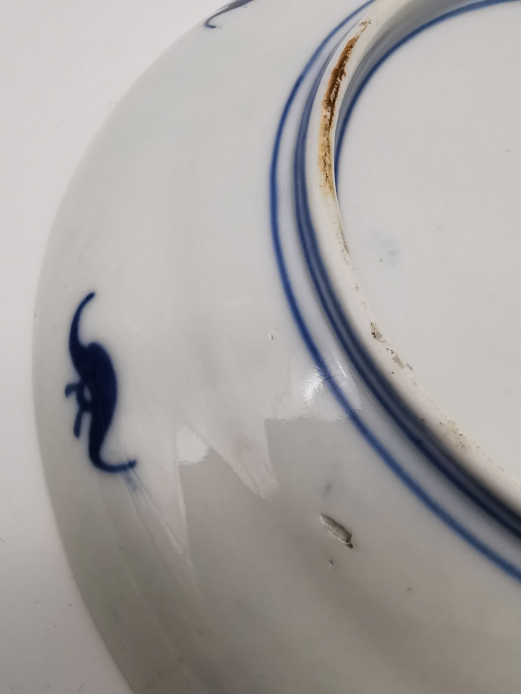 Antique 19th Century Chinese Imari Butterfly Export Plate