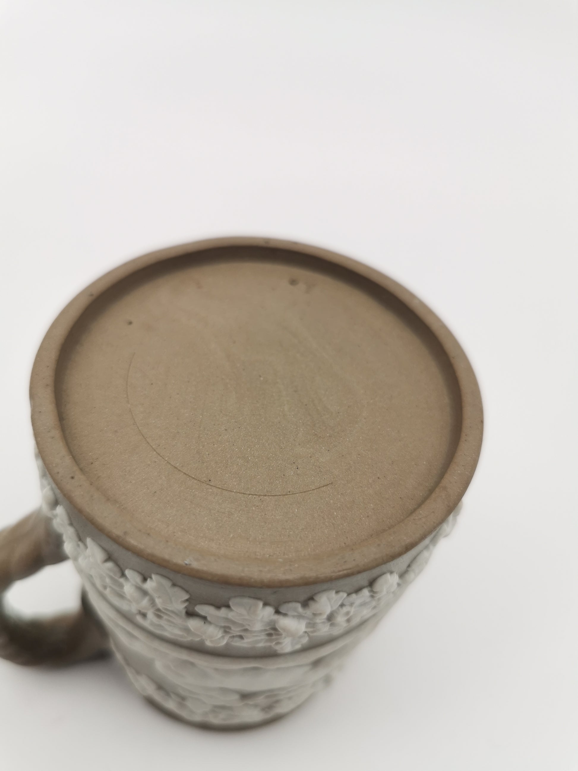 Antique Dudson Brown Jasperware Hunting Scene Cream Jug, Mid-Late 19th c