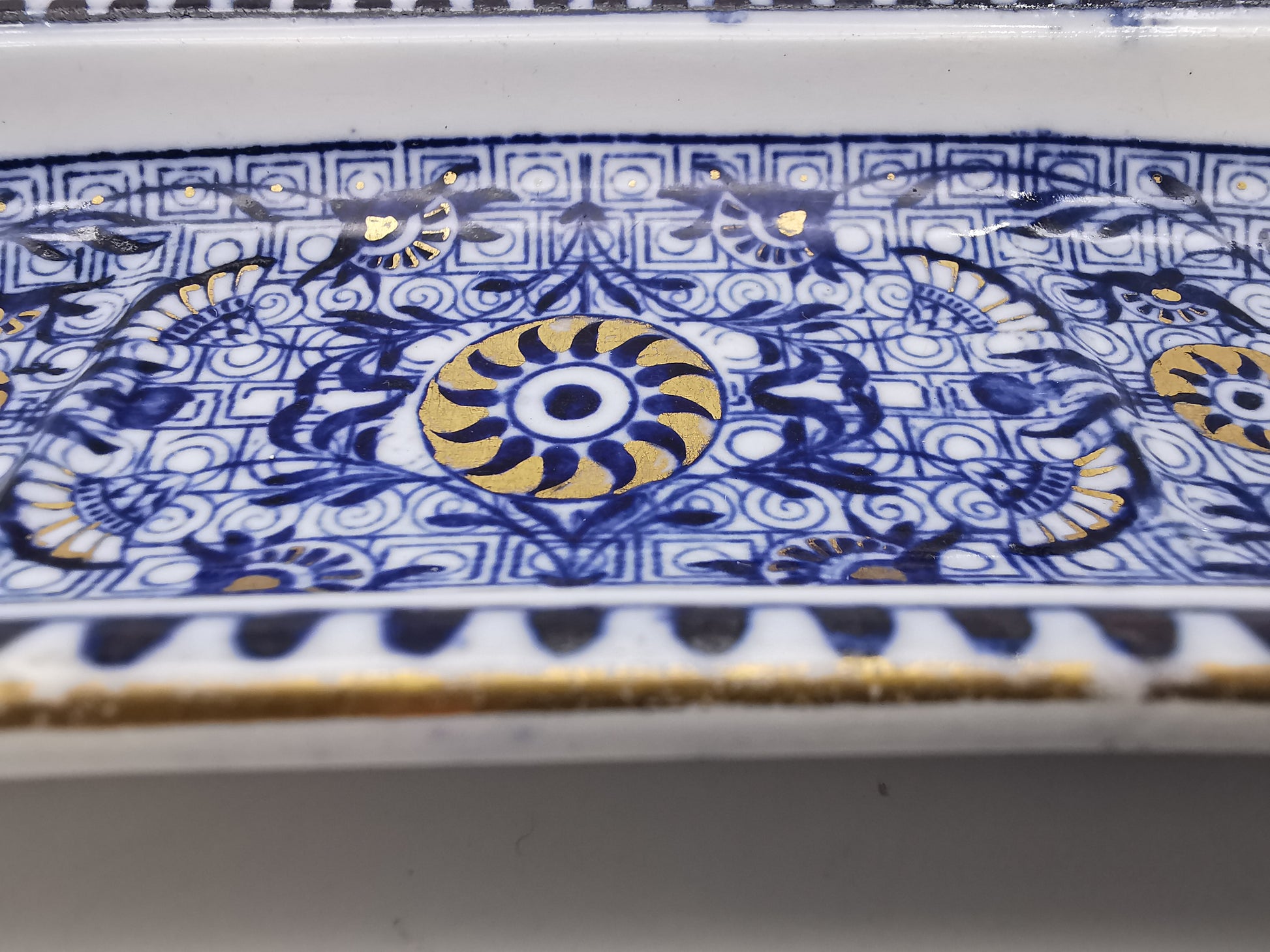 Antique Wedgwood White Ironstone Toothbrush / Razor Tray, dated 1882