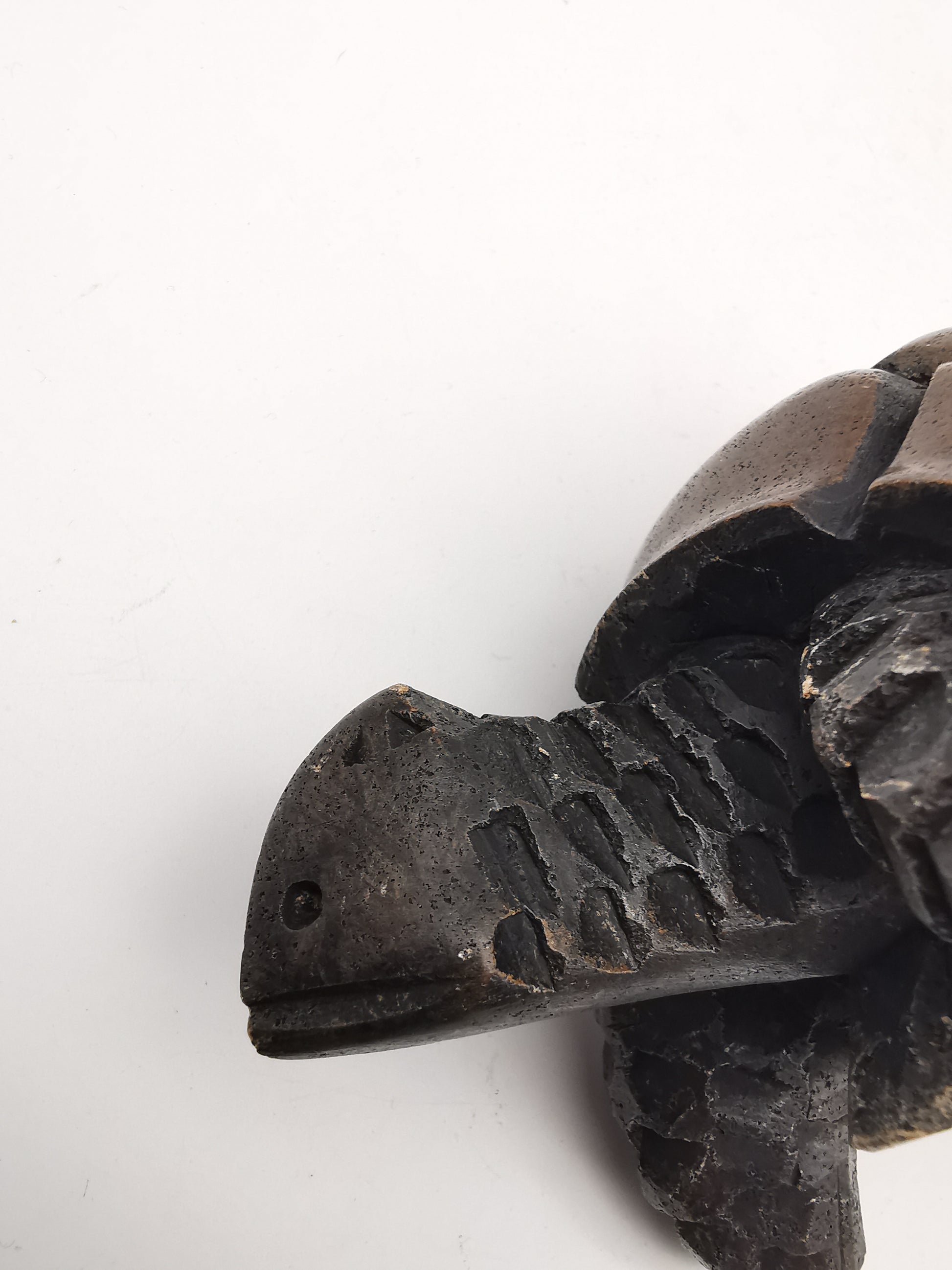 Heavy Vintage Swaziland Soapstone Tortoise – Rare Eswatini Hand-Carved Sculpture