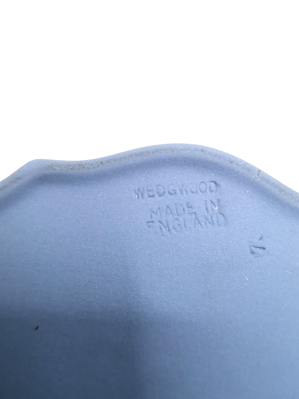 Vintage Wedgwood Tri-Colour Jasperware Scalloped Oval Trinket Box