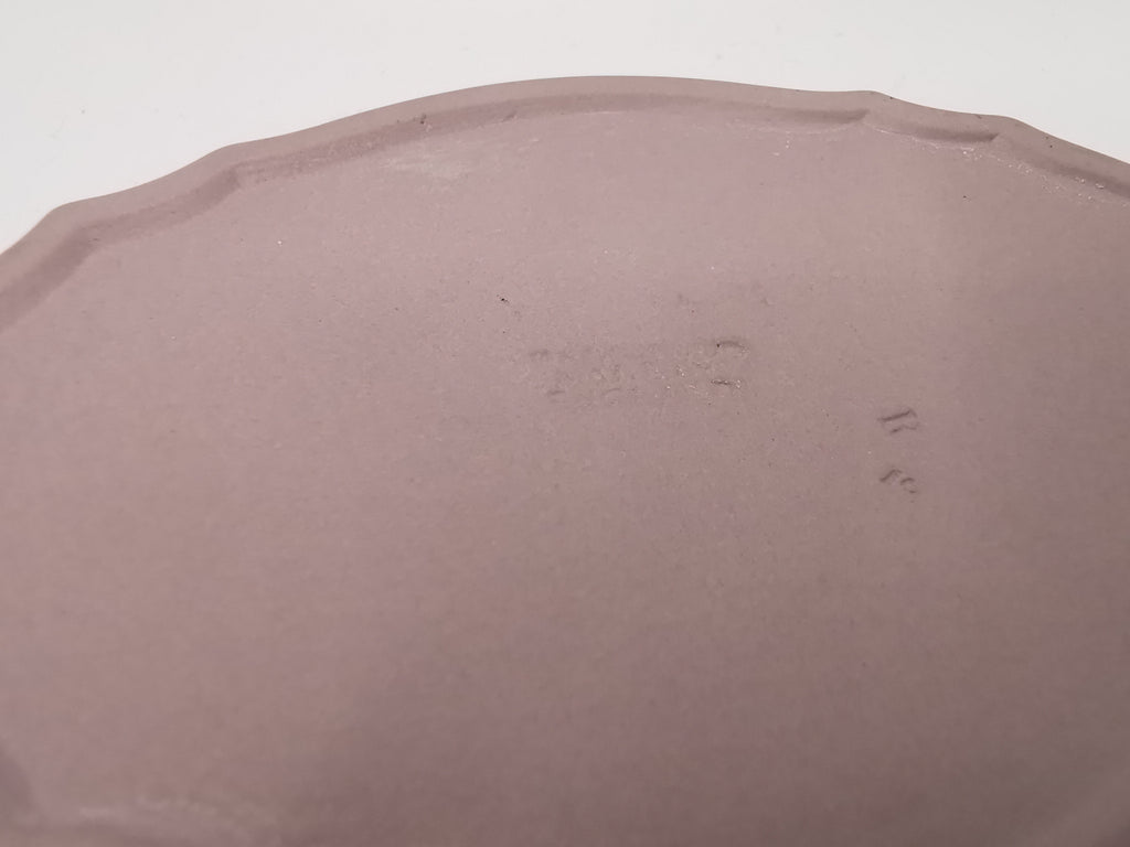 Vintage Wedgwood Lilac Jasperware Oval Scalloped Trinket Dish