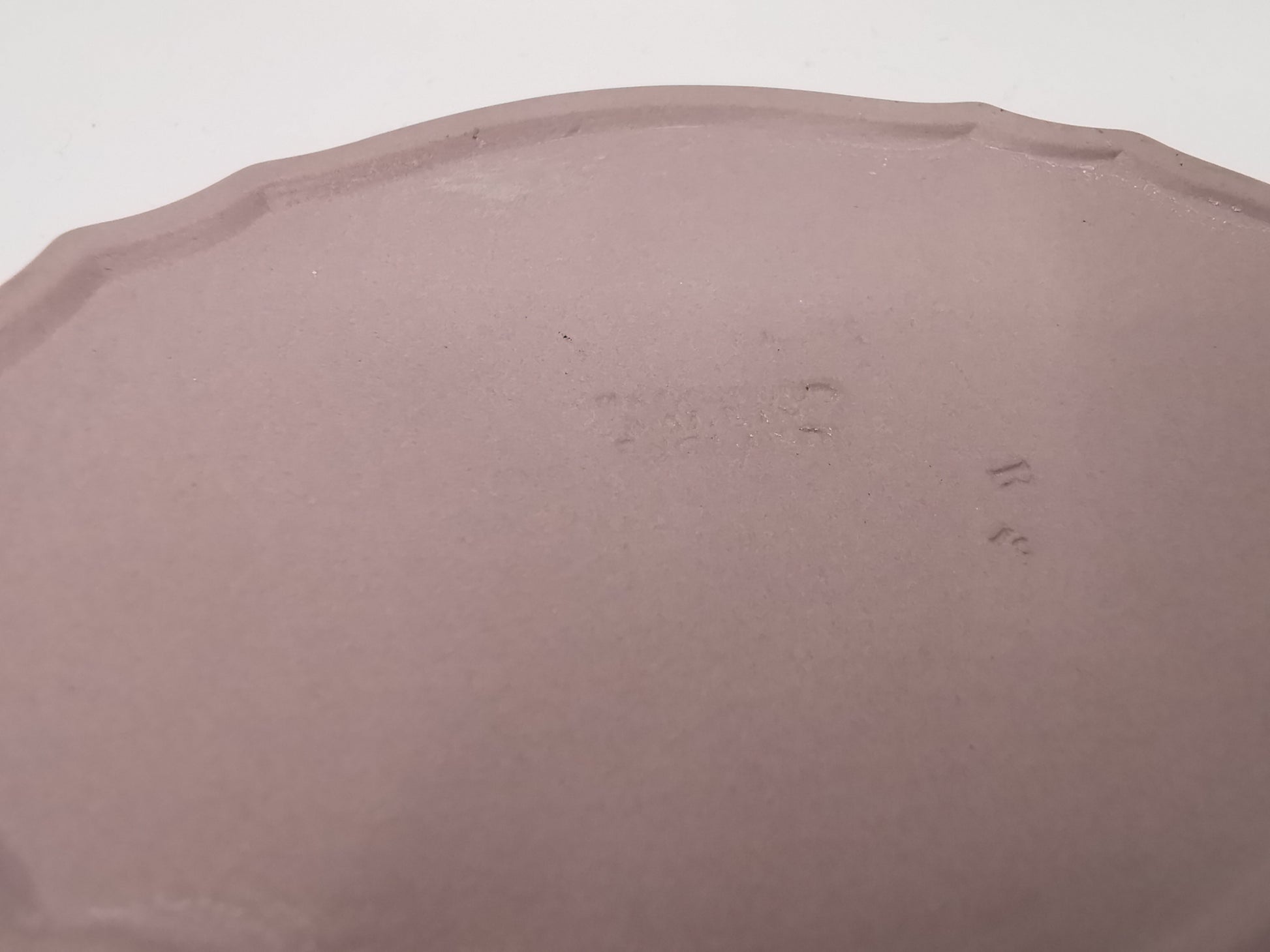 Vintage Wedgwood Lilac Jasperware Oval Scalloped Trinket Dish