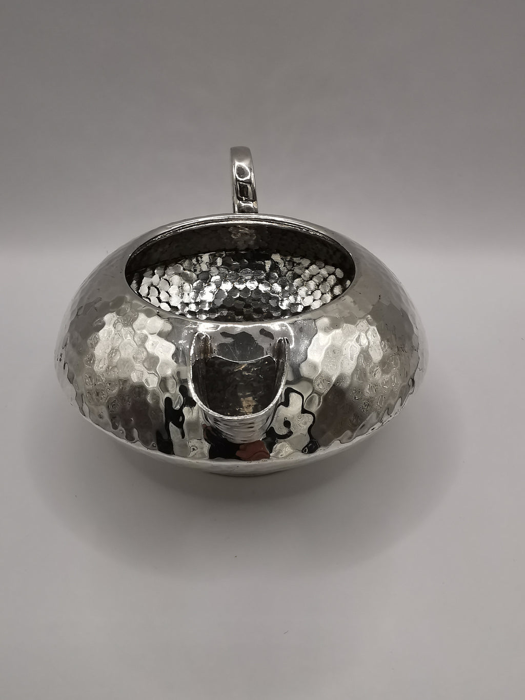 Vintage Hammered Silver Plated Creamer/ Milk jug, marked SM & Co