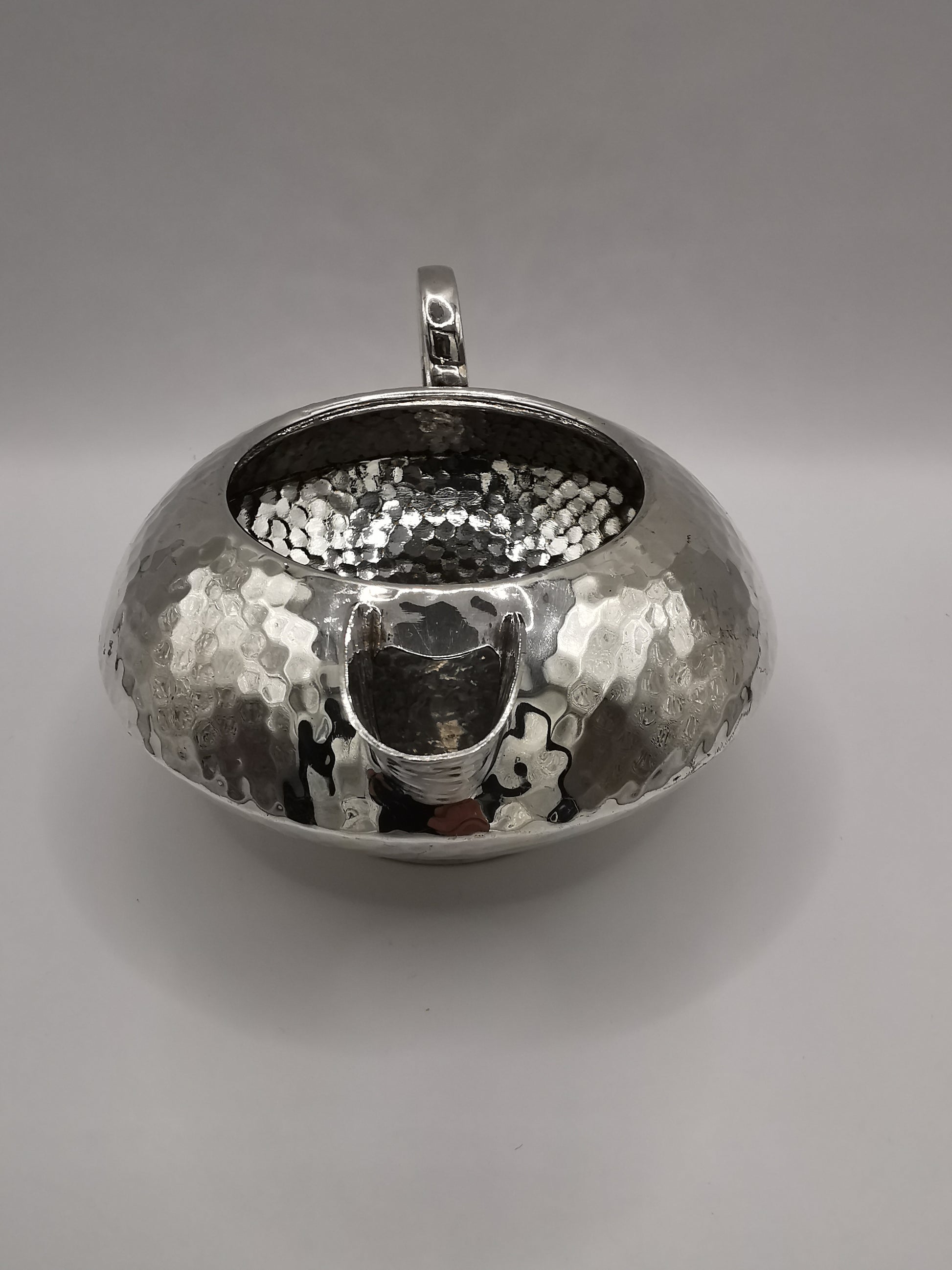 Vintage Hammered Silver Plated Creamer/ Milk jug, marked SM & Co