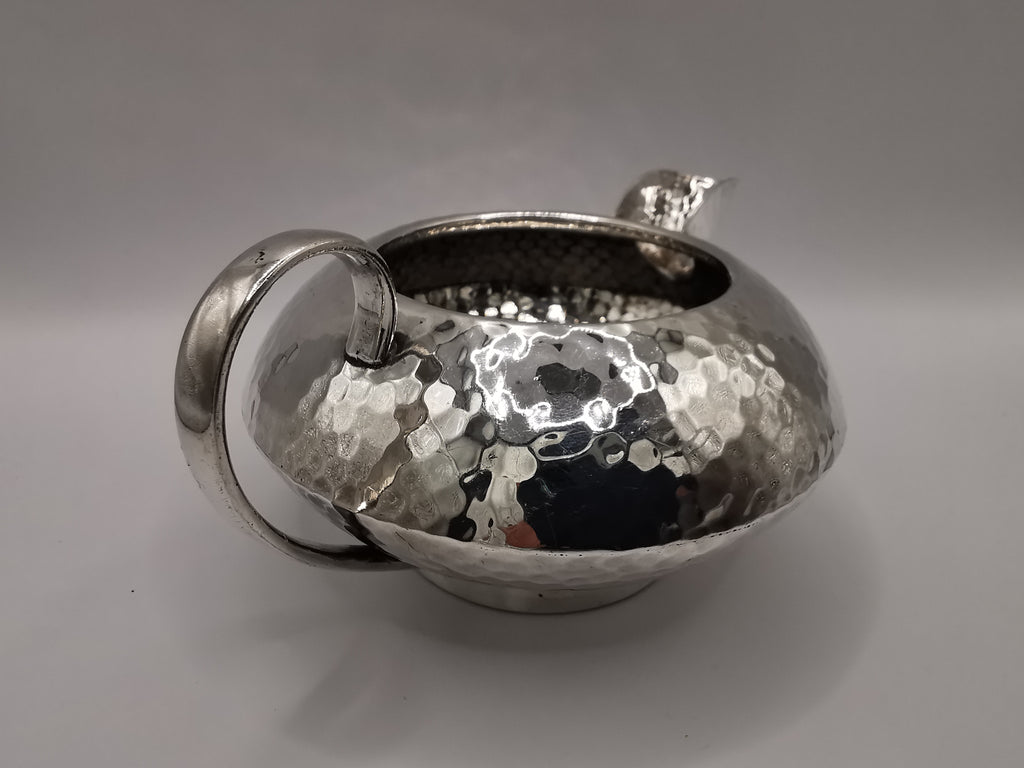 Vintage Hammered Silver Plated Creamer/ Milk jug, marked SM & Co