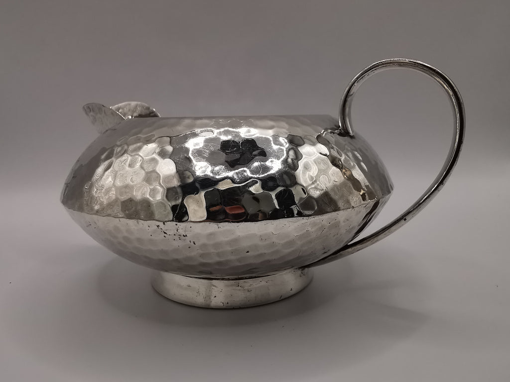 Vintage Hammered Silver Plated Creamer/ Milk jug, marked SM & Co