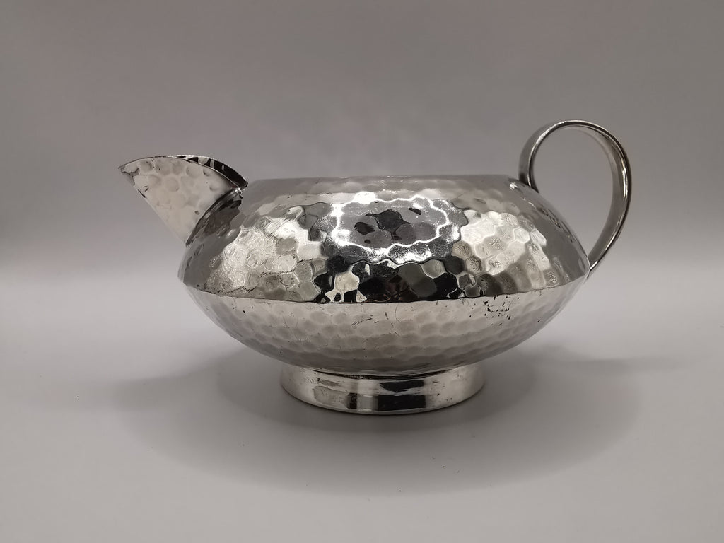 Vintage Hammered Silver Plated Creamer/ Milk jug, marked SM & Co