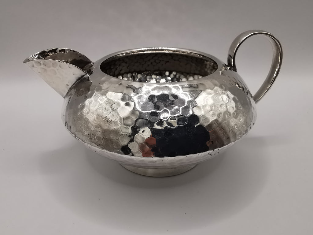 Vintage Hammered Silver Plated Creamer/ Milk jug, marked SM & Co