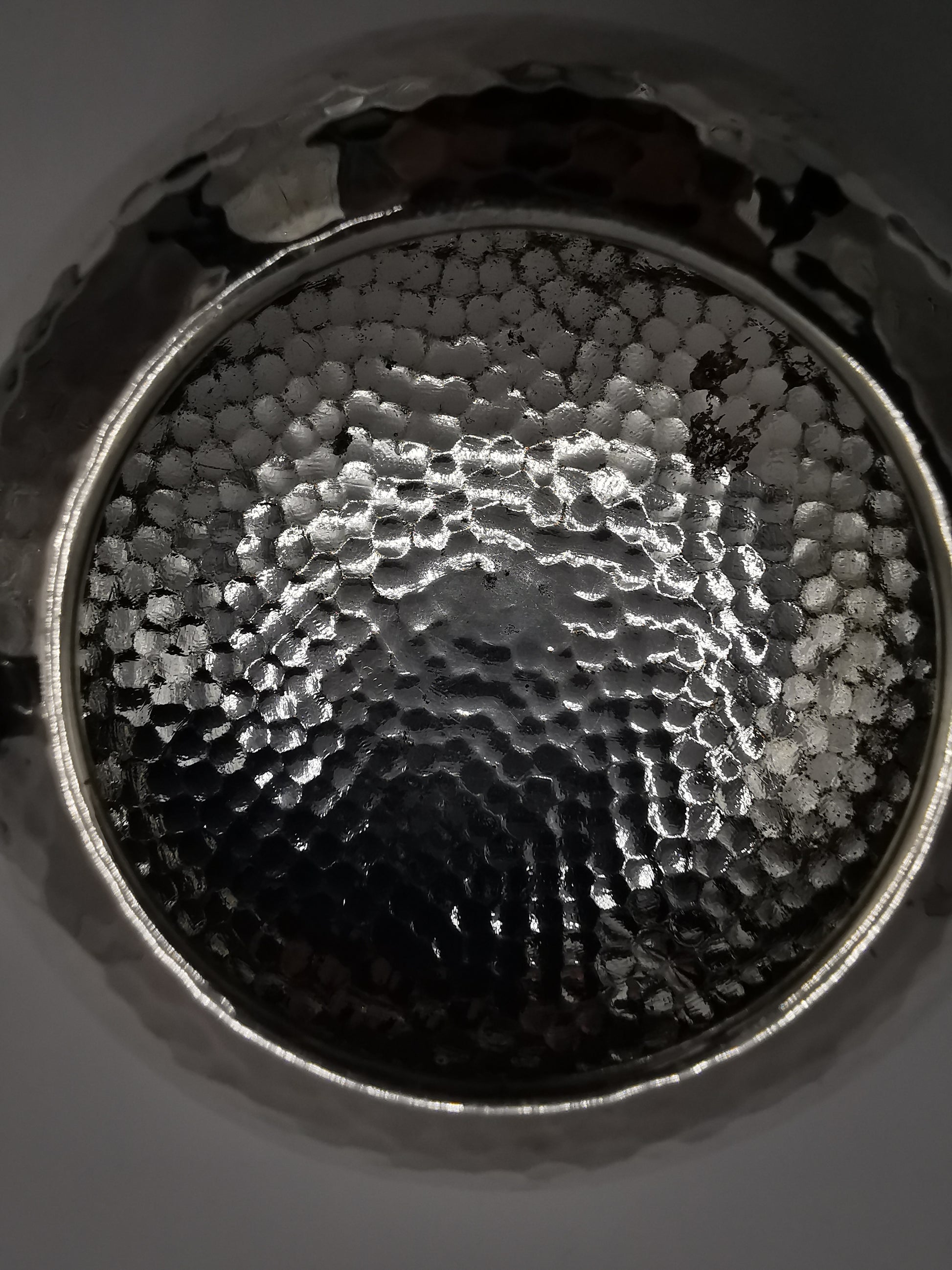 Vintage Hammered Silver Plated Creamer/ Milk jug, marked SM & Co