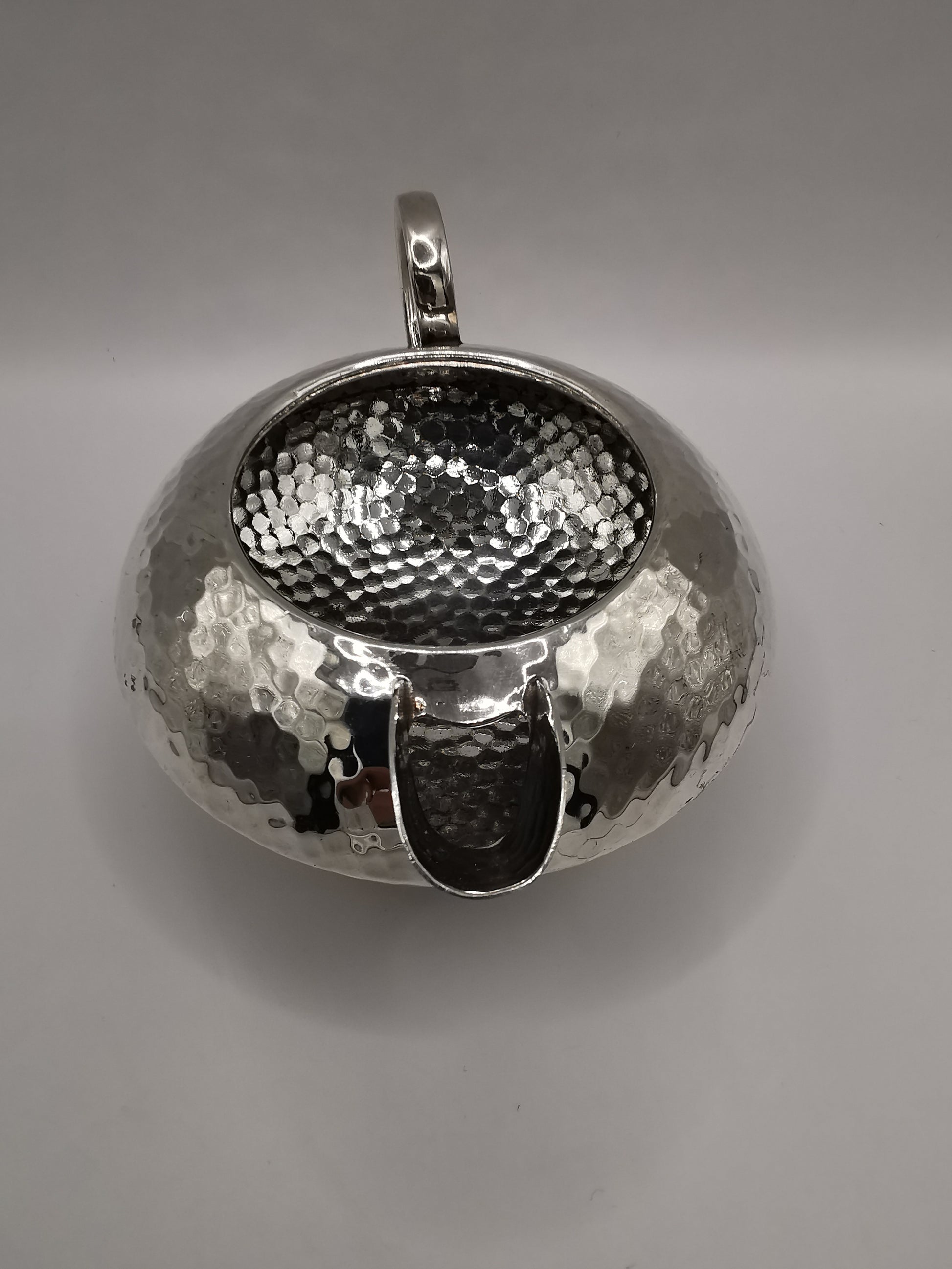 Vintage Hammered Silver Plated Creamer/ Milk jug, marked SM & Co