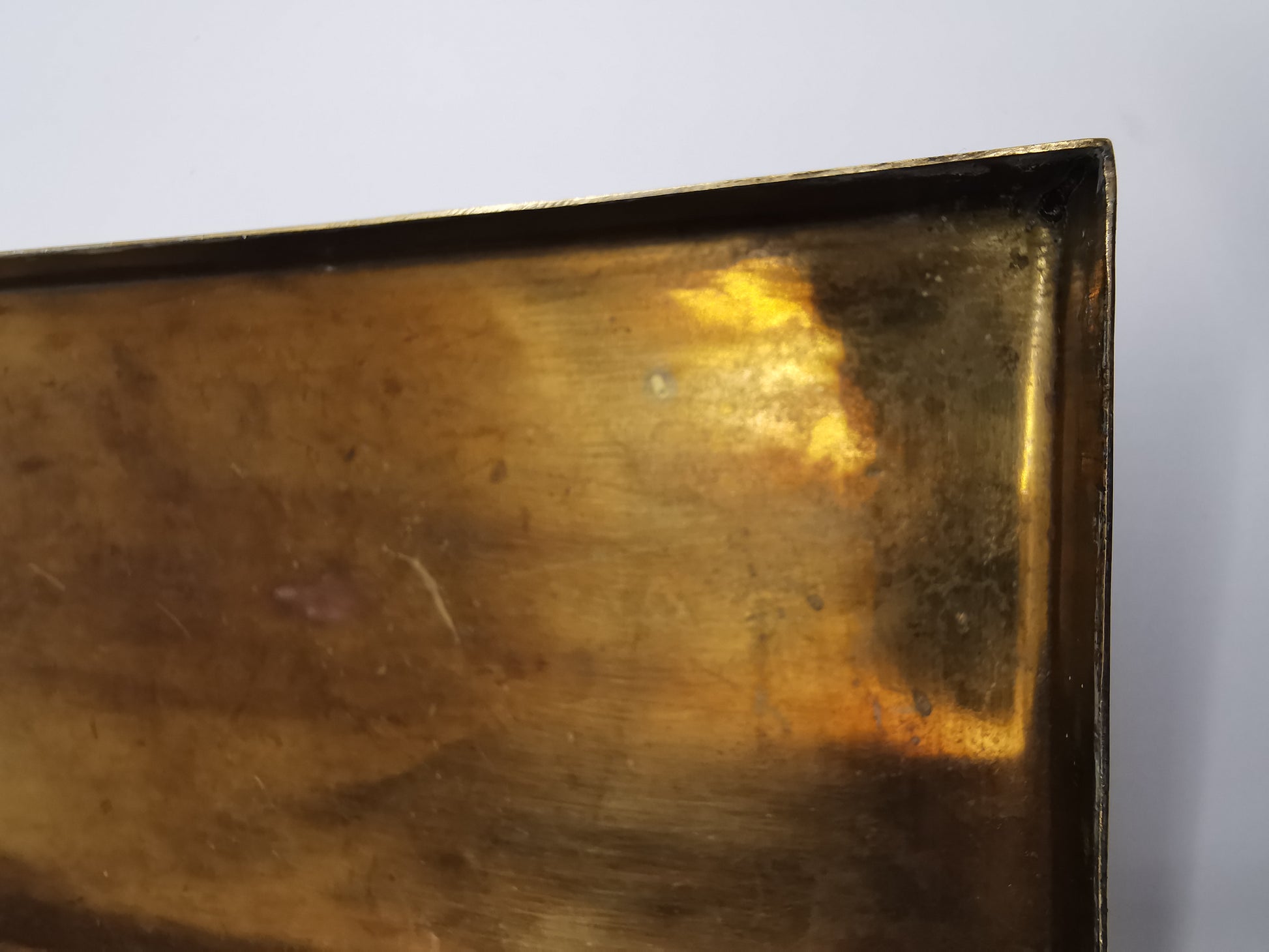 Antique/Vintage Kinco Brass Casket Box Intricate Indo-Persian Etched Motif