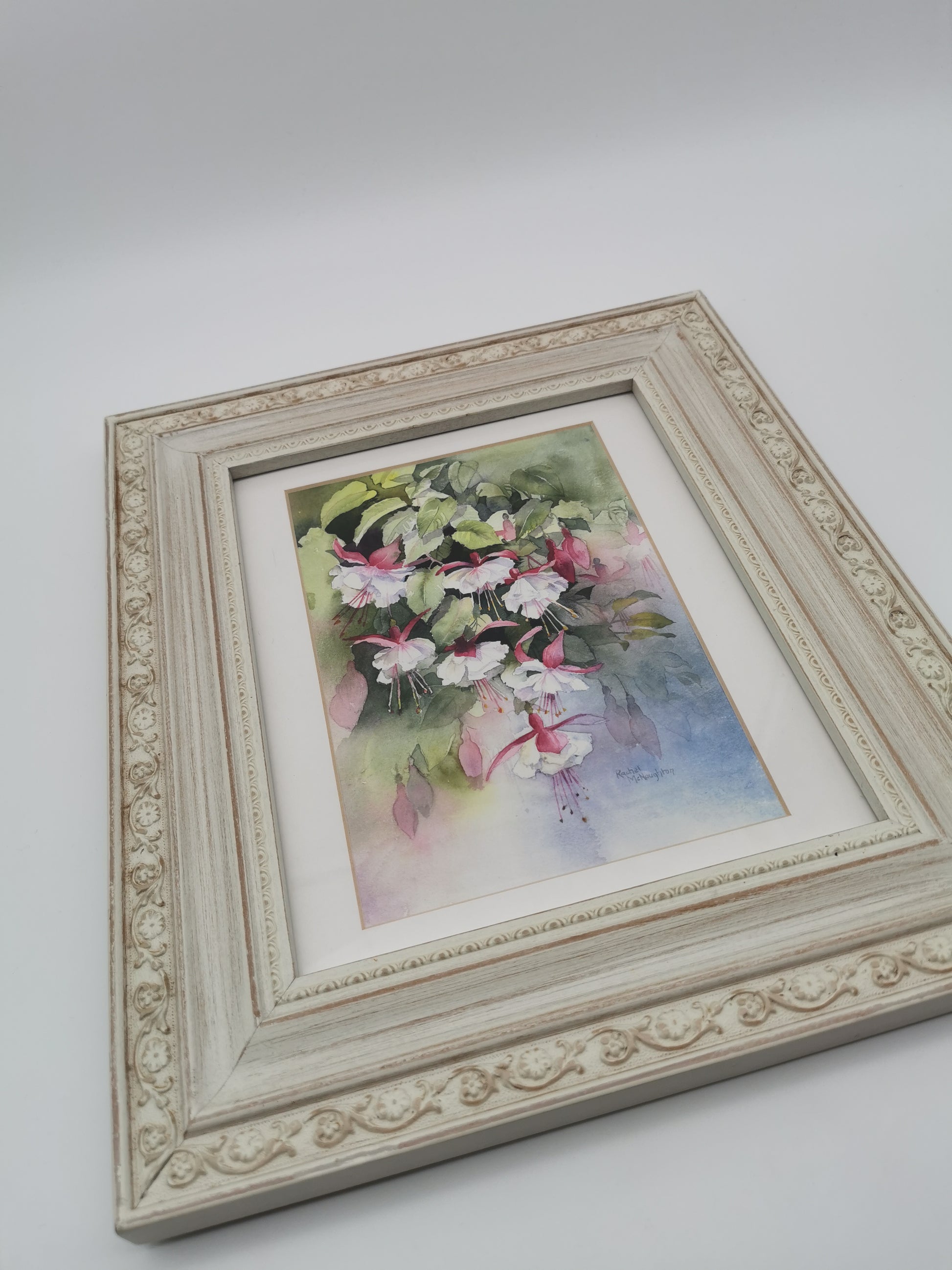 Rachel McNaughton Framed Fuchsia Watercolor Print