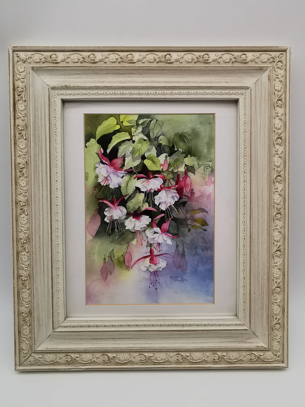 Rachel McNaughton Framed Fuchsia Watercolor Print
