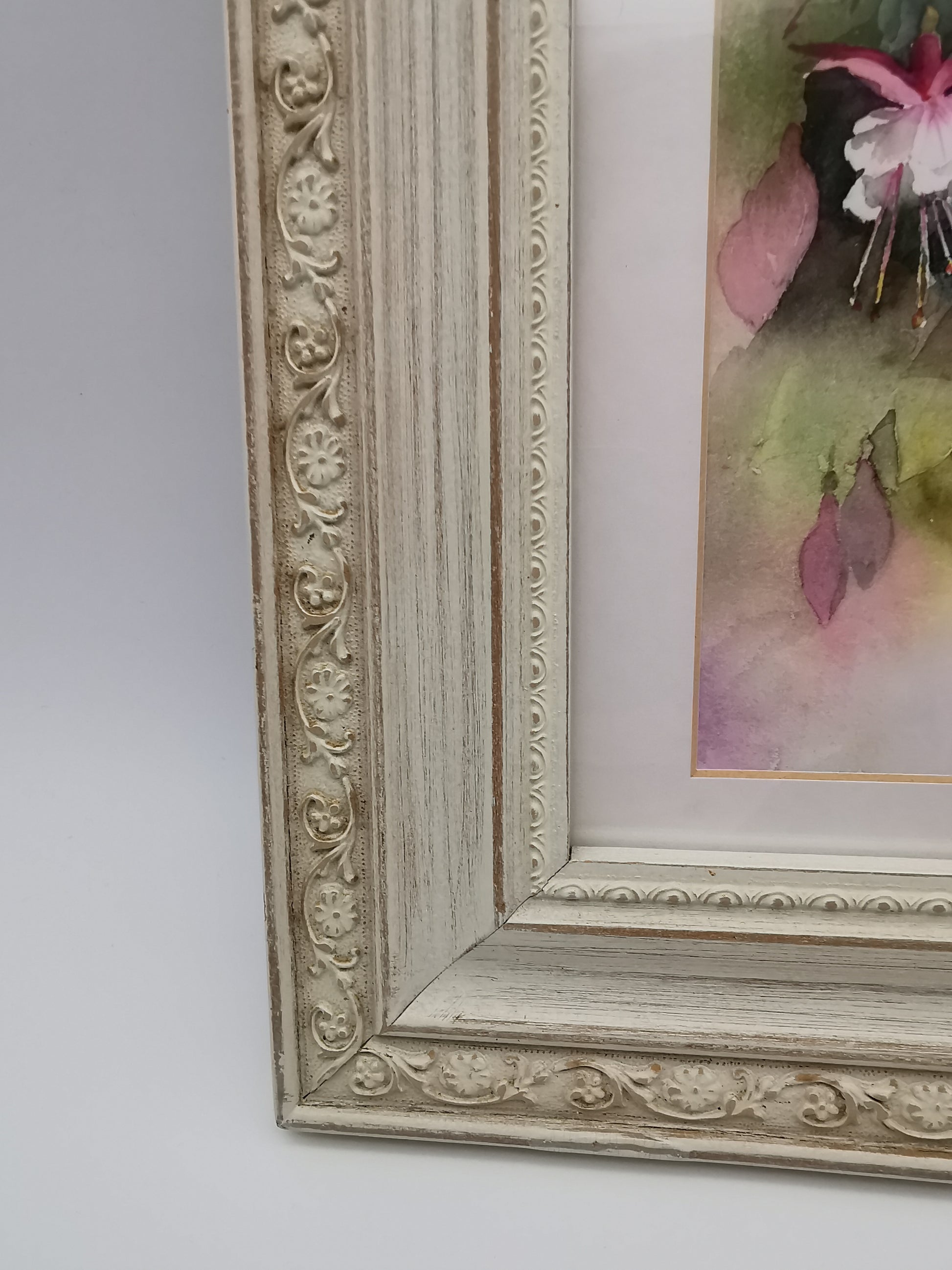 Rachel McNaughton Framed Fuchsia Watercolor Print
