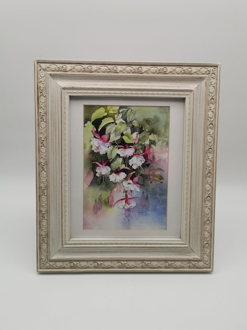 Rachel McNaughton Framed Fuchsia Watercolor Print