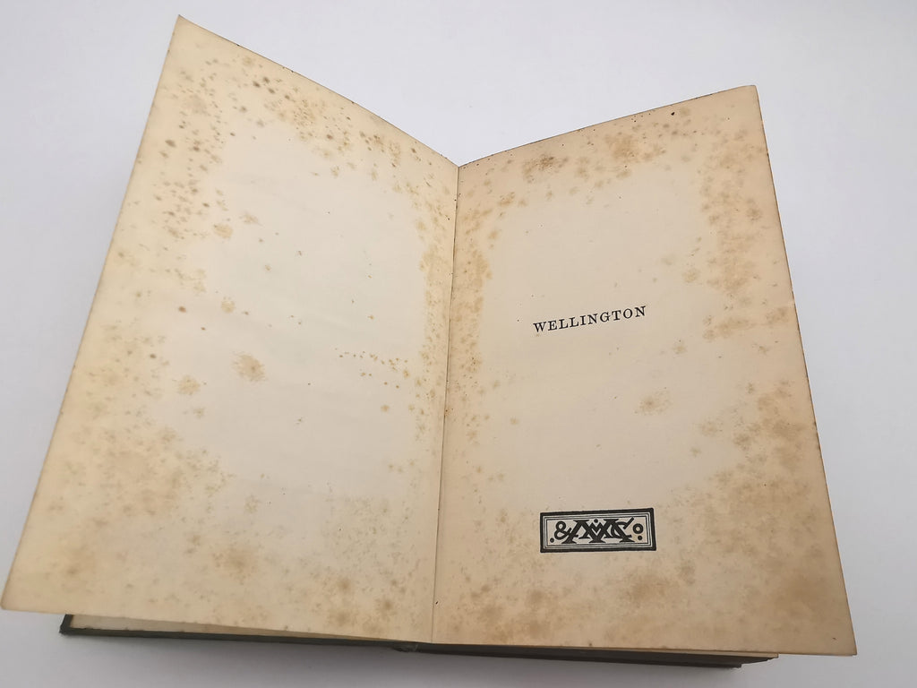 Antique Edwardian 1911 Wellington Biography by George Hooper – Macmillan Pictorial Cloth Edition with Turner Plates and 1919 Prize Plate