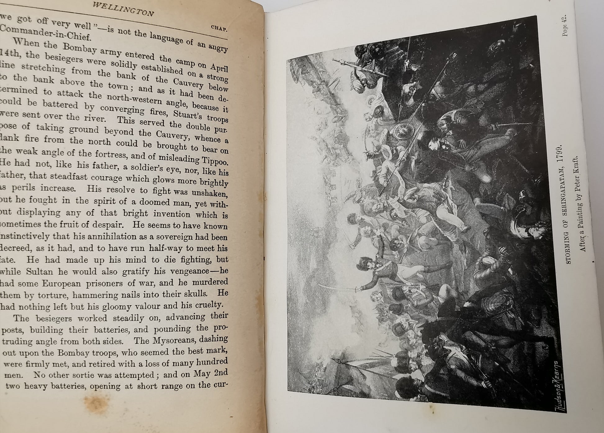 Antique Edwardian 1911 Wellington Biography by George Hooper – Macmillan Pictorial Cloth Edition with Turner Plates and 1919 Prize Plate
