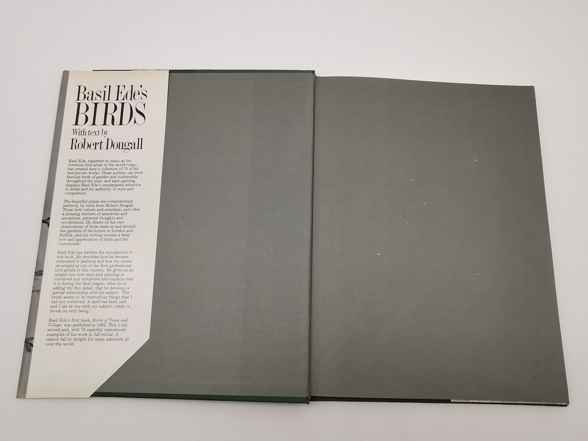 Vintage 1980 Basil Ede’s Birds Hardback Book – 70 Full- Colour Natural History Plates