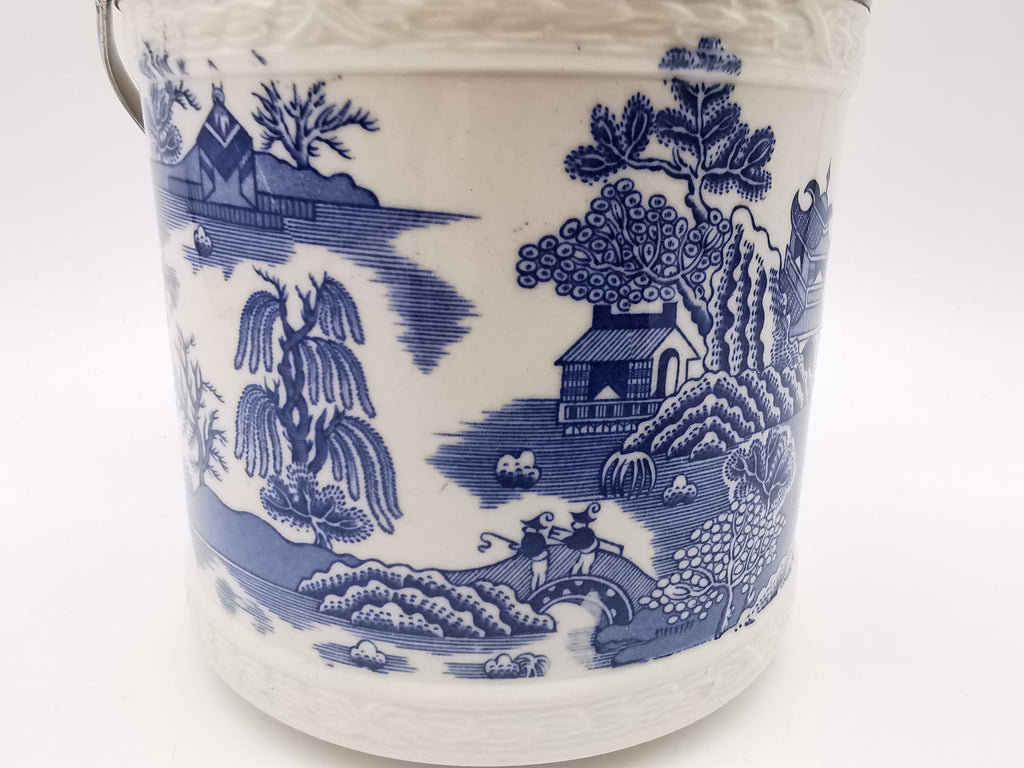Vintage Royal Worcester "Crown Willow" Biscuit Barrel