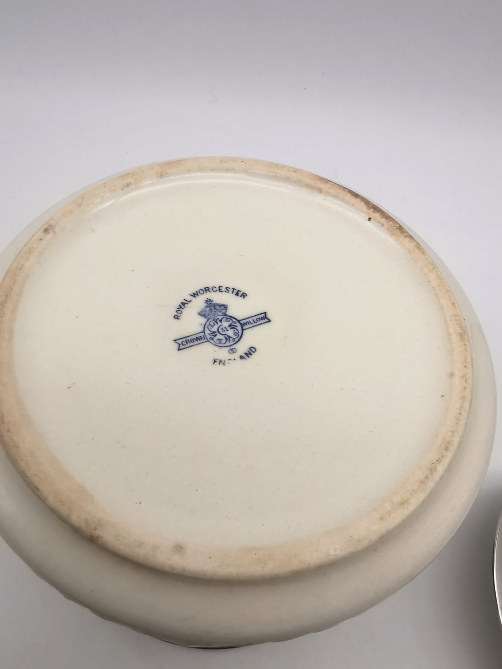 Vintage Royal Worcester "Crown Willow" Biscuit Barrel