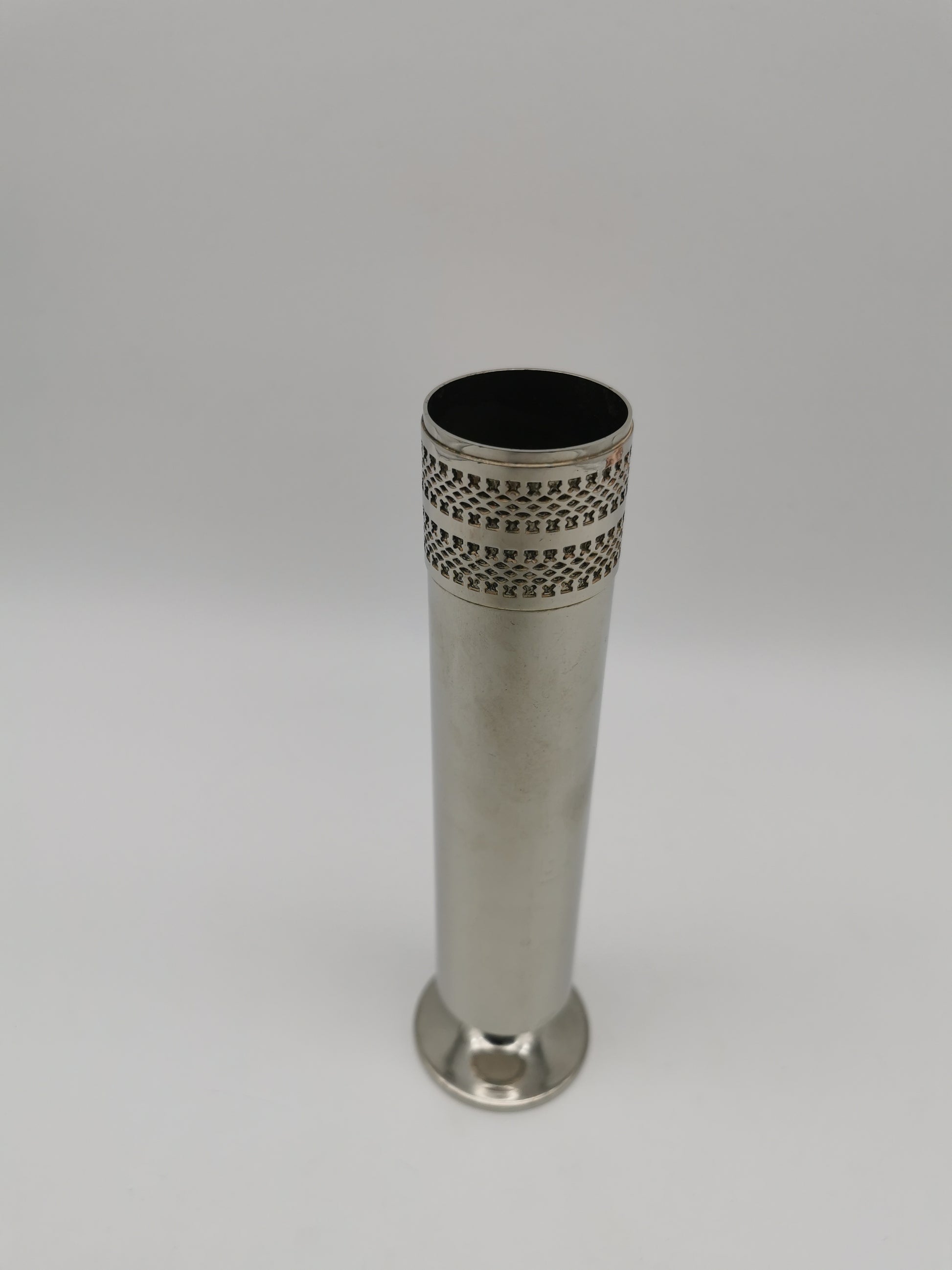 Vintage Mid-Century Cavalier England Silver Plated on Brass Bud Vase