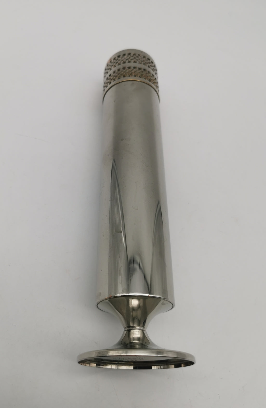 Vintage Mid-Century Cavalier England Silver Plated on Brass Bud Vase