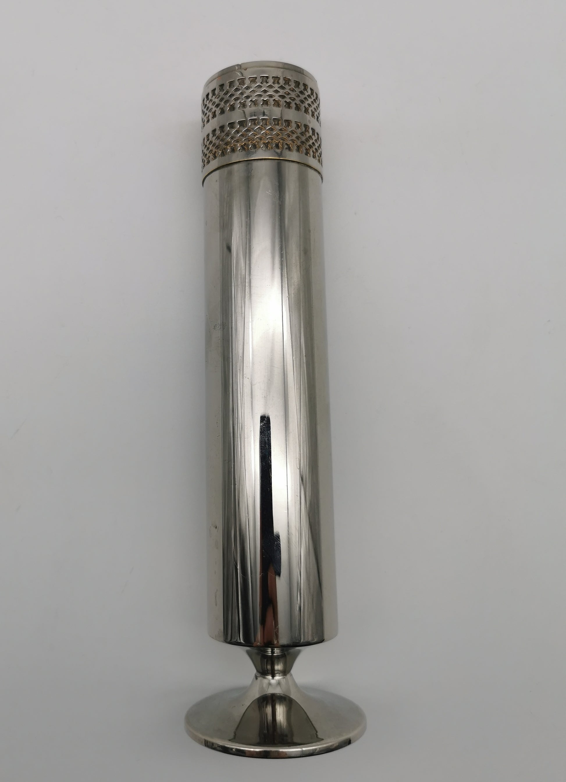 Vintage Mid-Century Cavalier England Silver Plated on Brass Bud Vase