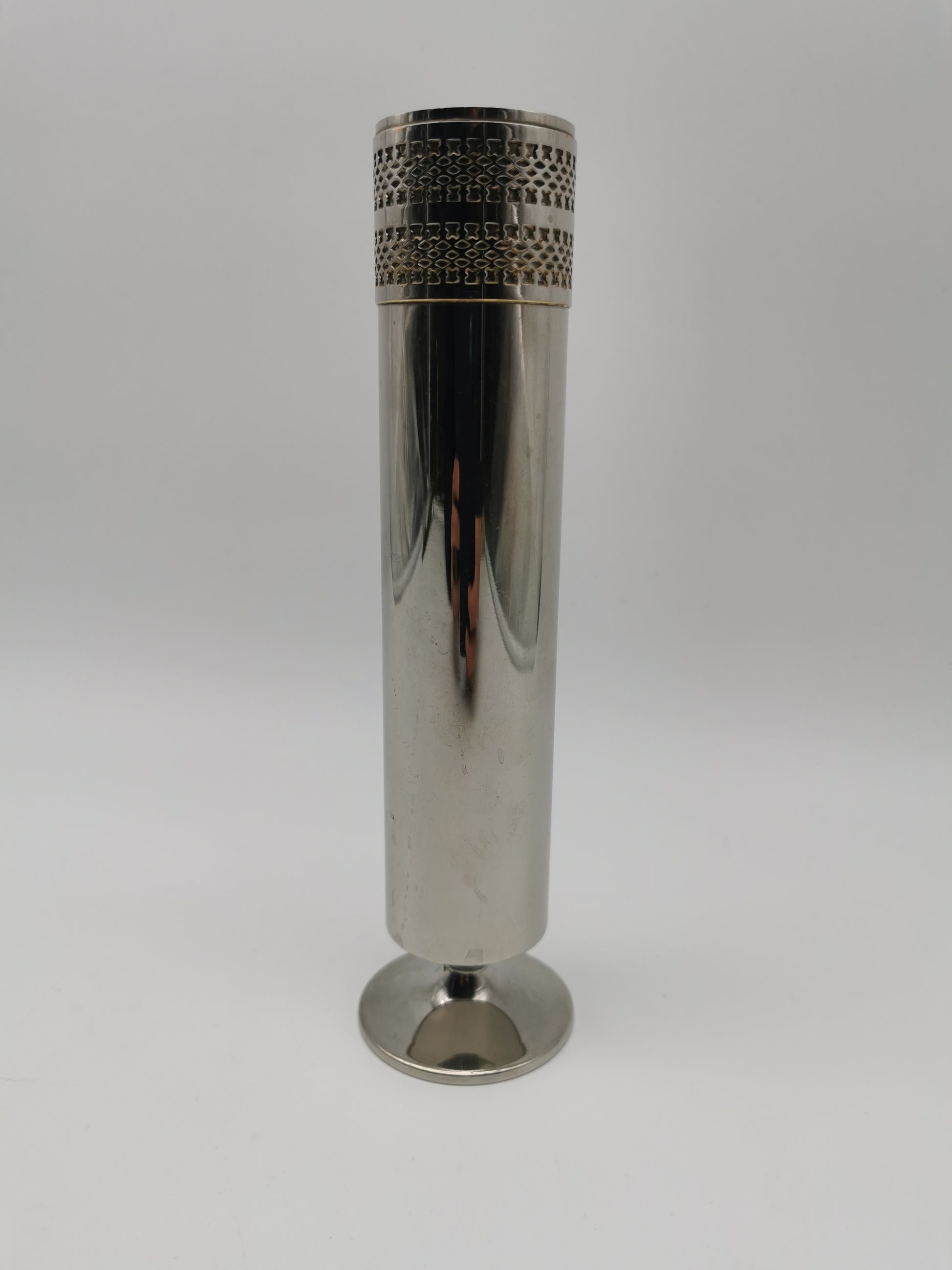 Vintage Mid-Century Cavalier England Silver Plated on Brass Bud Vase
